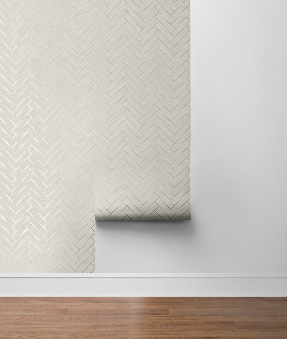 Herringbone Inlay Peel and Stick Removable Wallpaper
