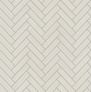 Herringbone Inlay Peel and Stick Removable Wallpaper