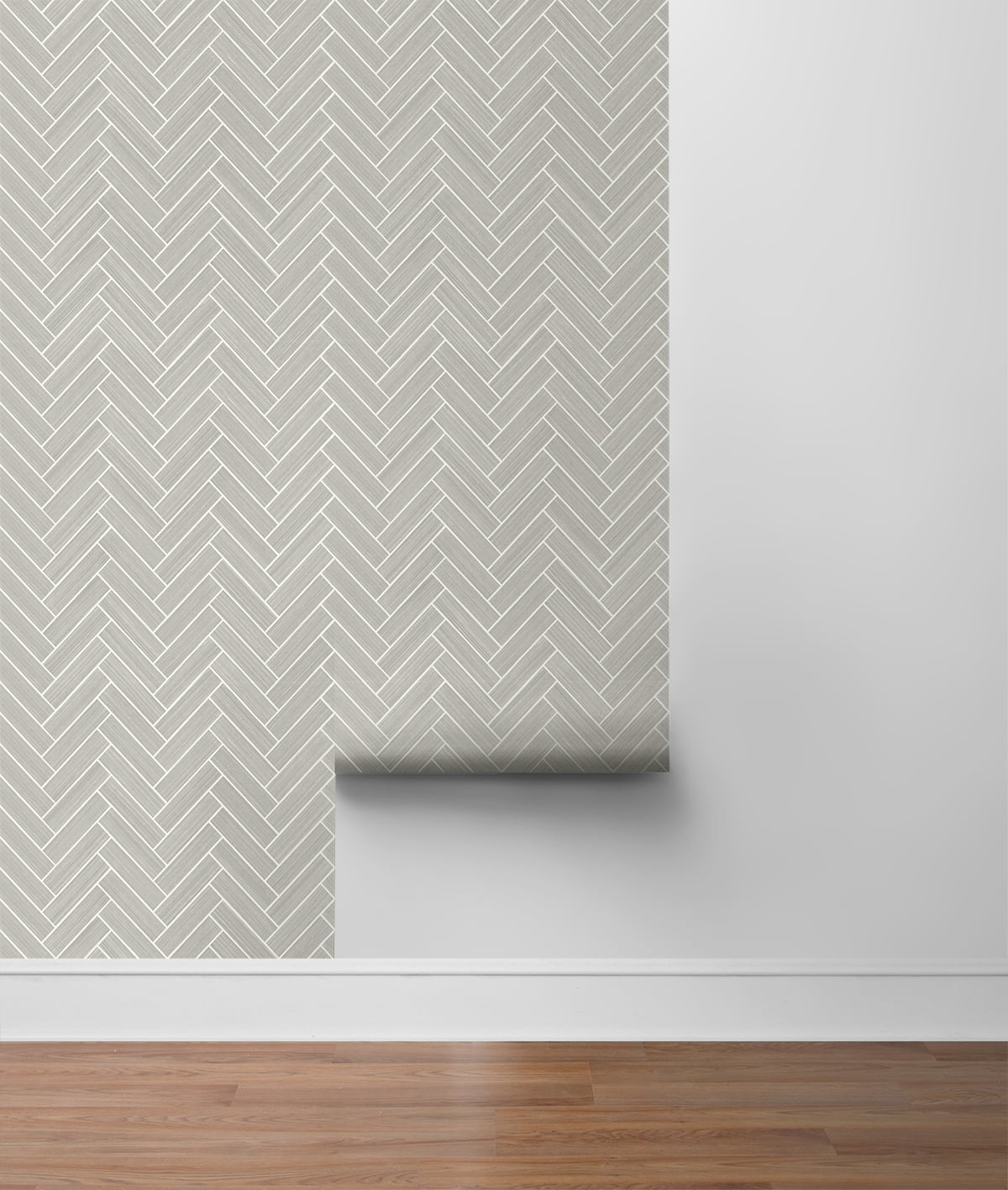 Herringbone Inlay Peel and Stick Removable Wallpaper