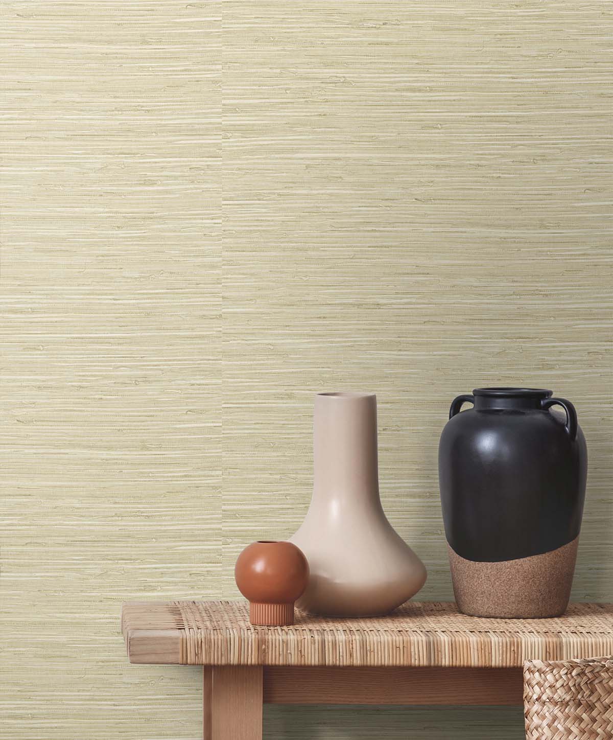 Saybrook Faux Rushcloth Peel and Stick Removable Wallpaper