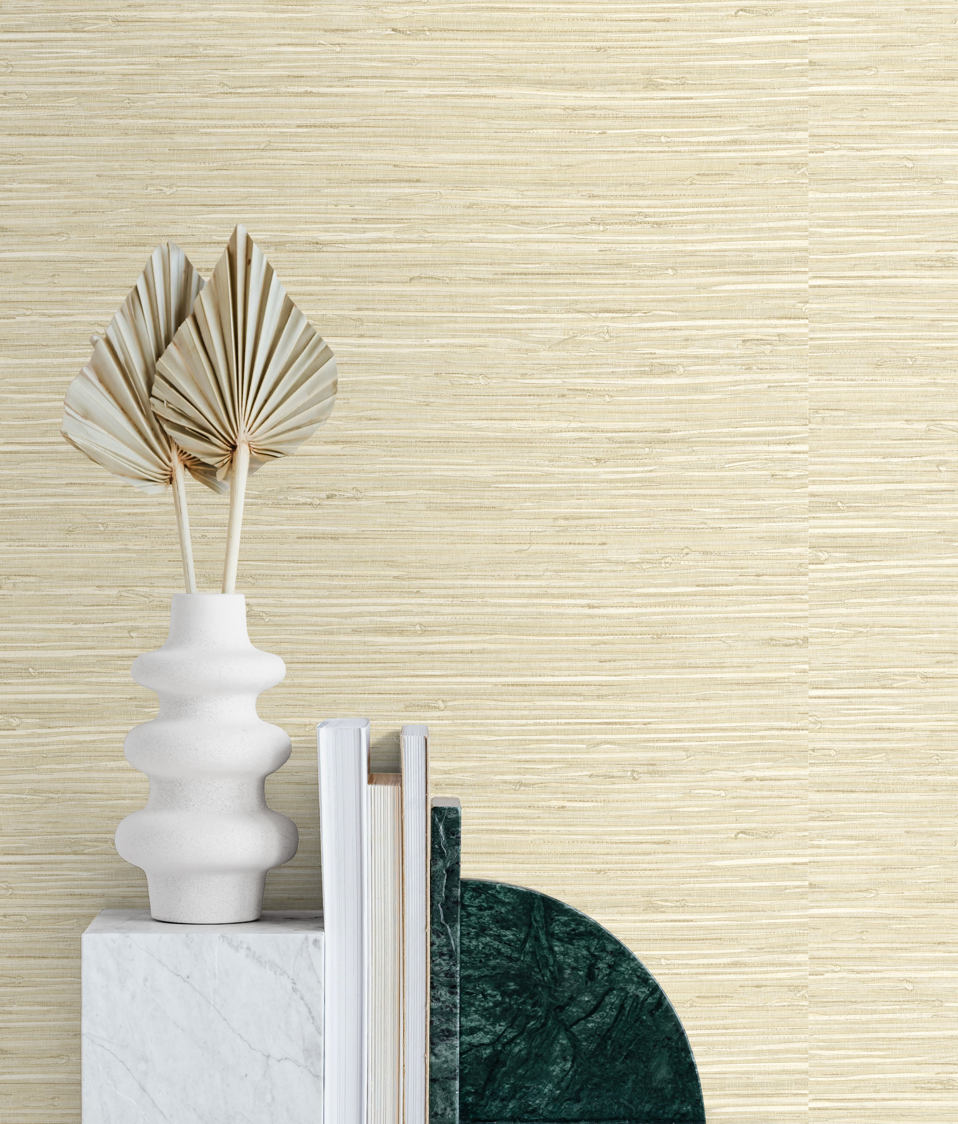 Saybrook Faux Rushcloth Peel and Stick Removable Wallpaper