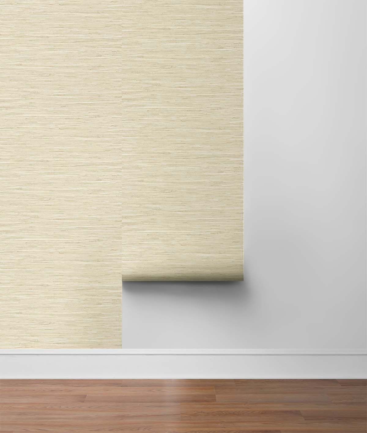 Saybrook Faux Rushcloth Peel and Stick Removable Wallpaper