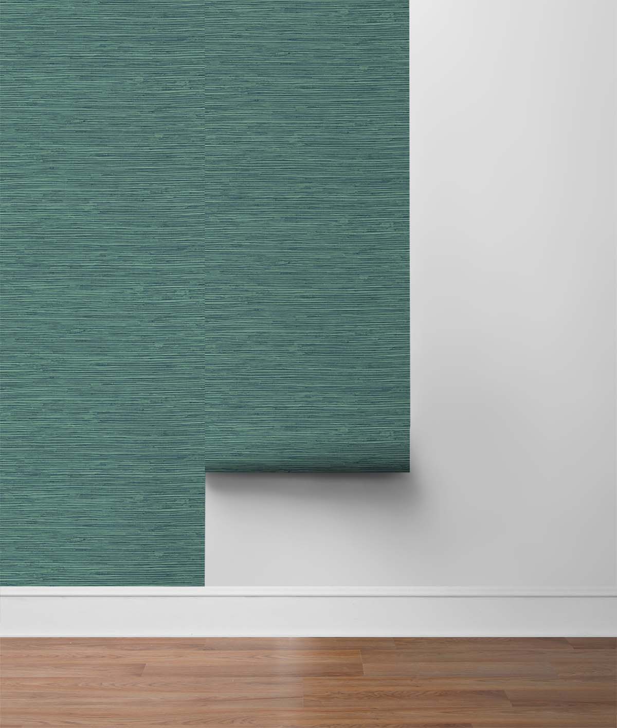 Saybrook Faux Rushcloth Peel and Stick Removable Wallpaper