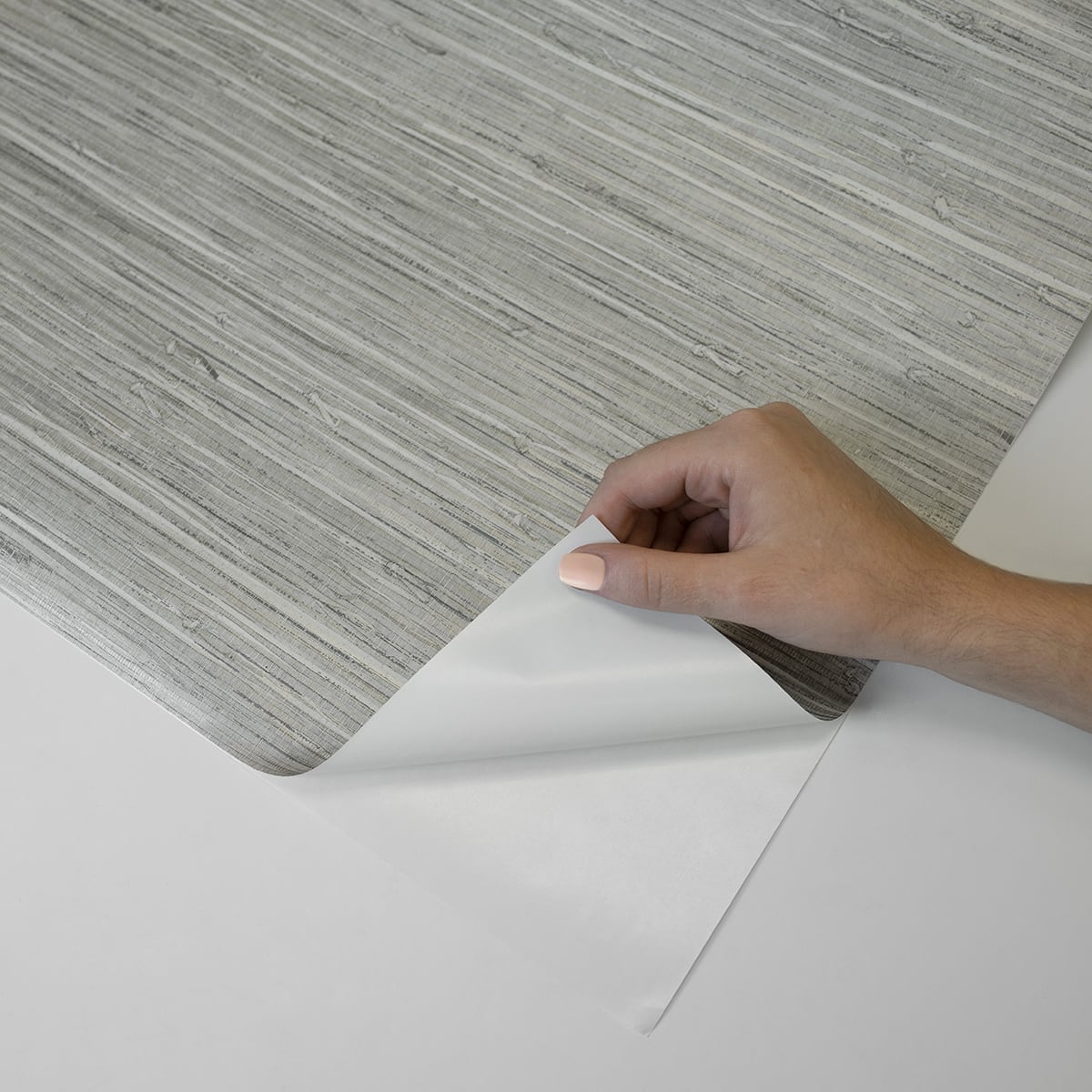 Saybrook Faux Rushcloth Peel and Stick Removable Wallpaper