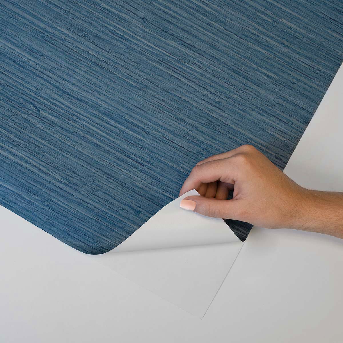 Saybrook Faux Rushcloth Peel and Stick Removable Wallpaper