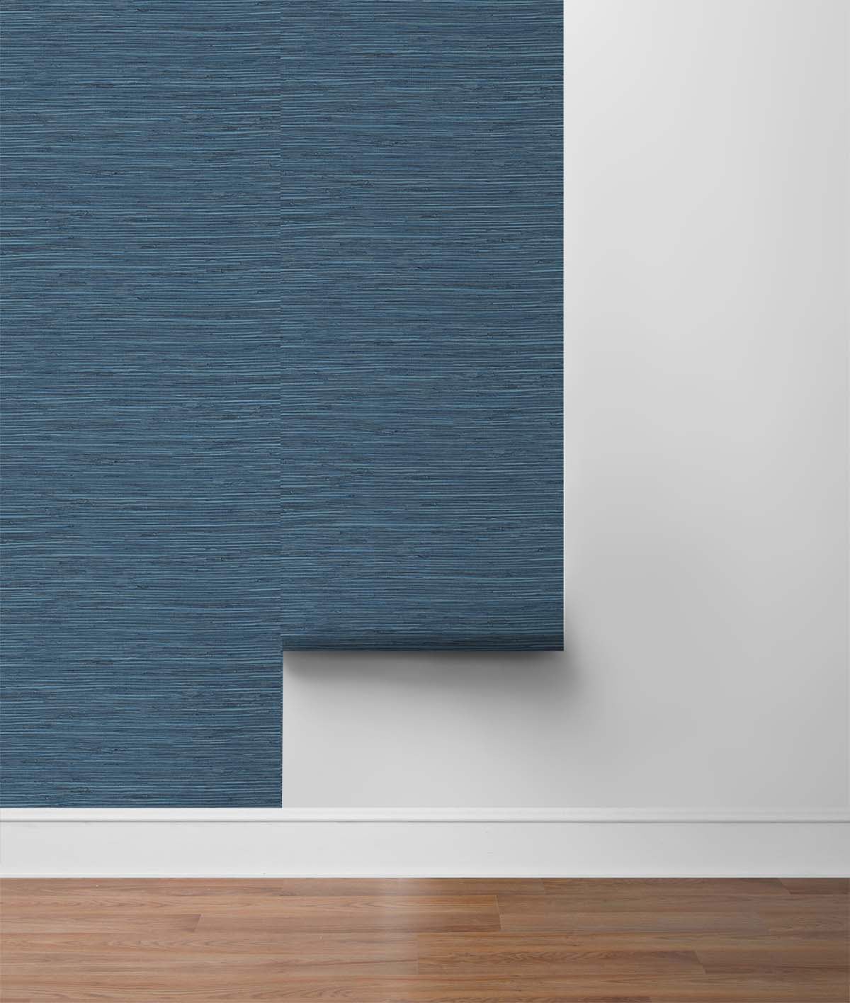 Saybrook Faux Rushcloth Peel and Stick Removable Wallpaper