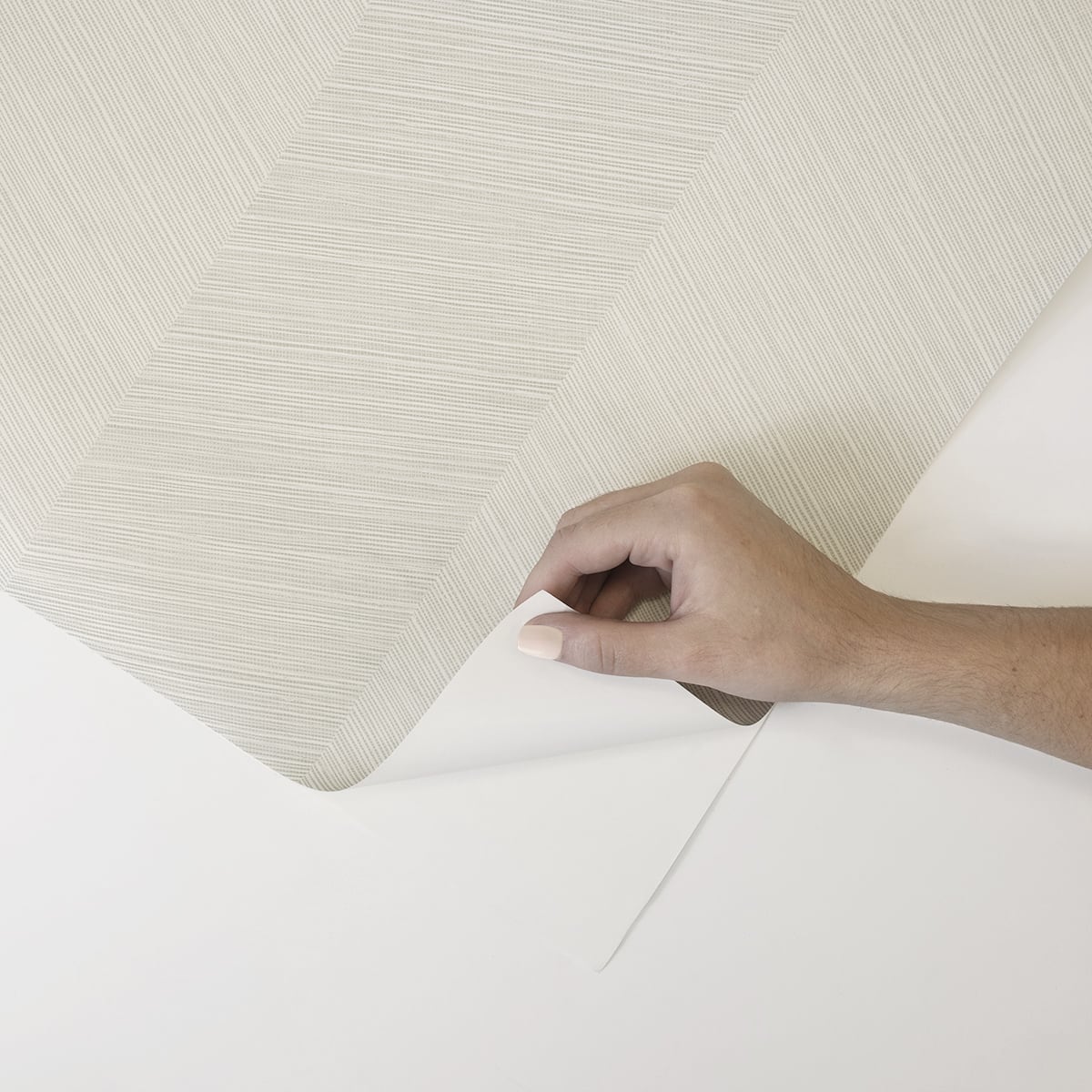 Chevy Hemp Peel and Stick Removable Wallpaper