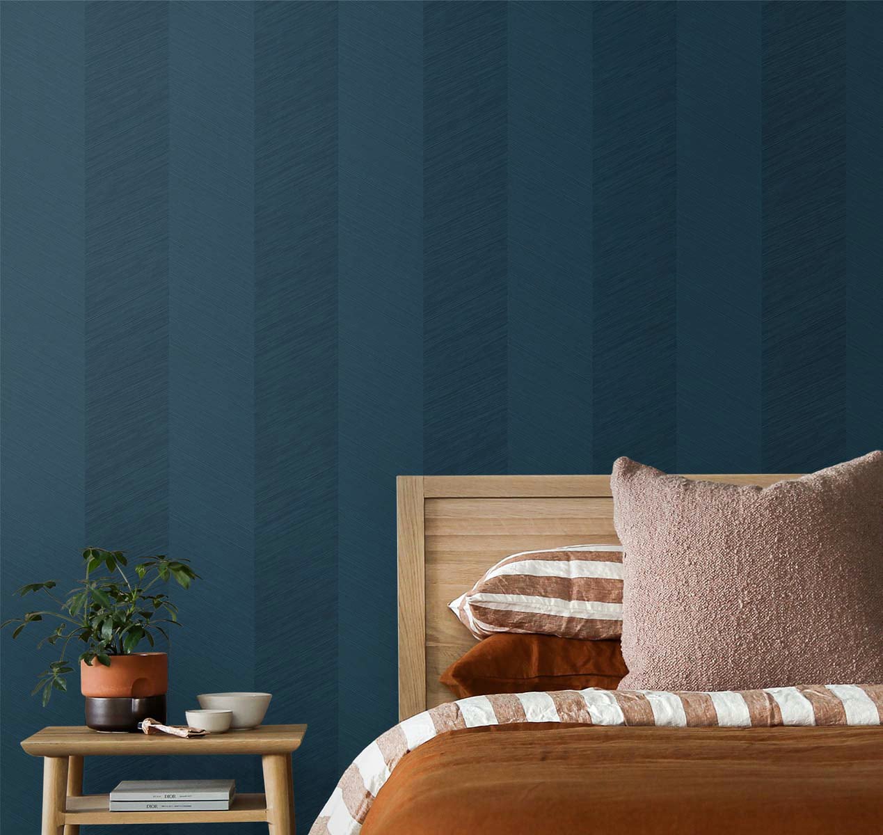 Chevy Hemp Peel and Stick Removable Wallpaper