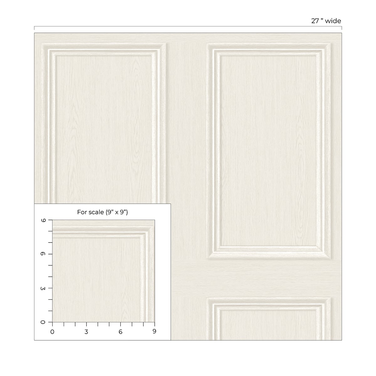 Faux Wood Panel Peel and Stick Removable Wallpaper