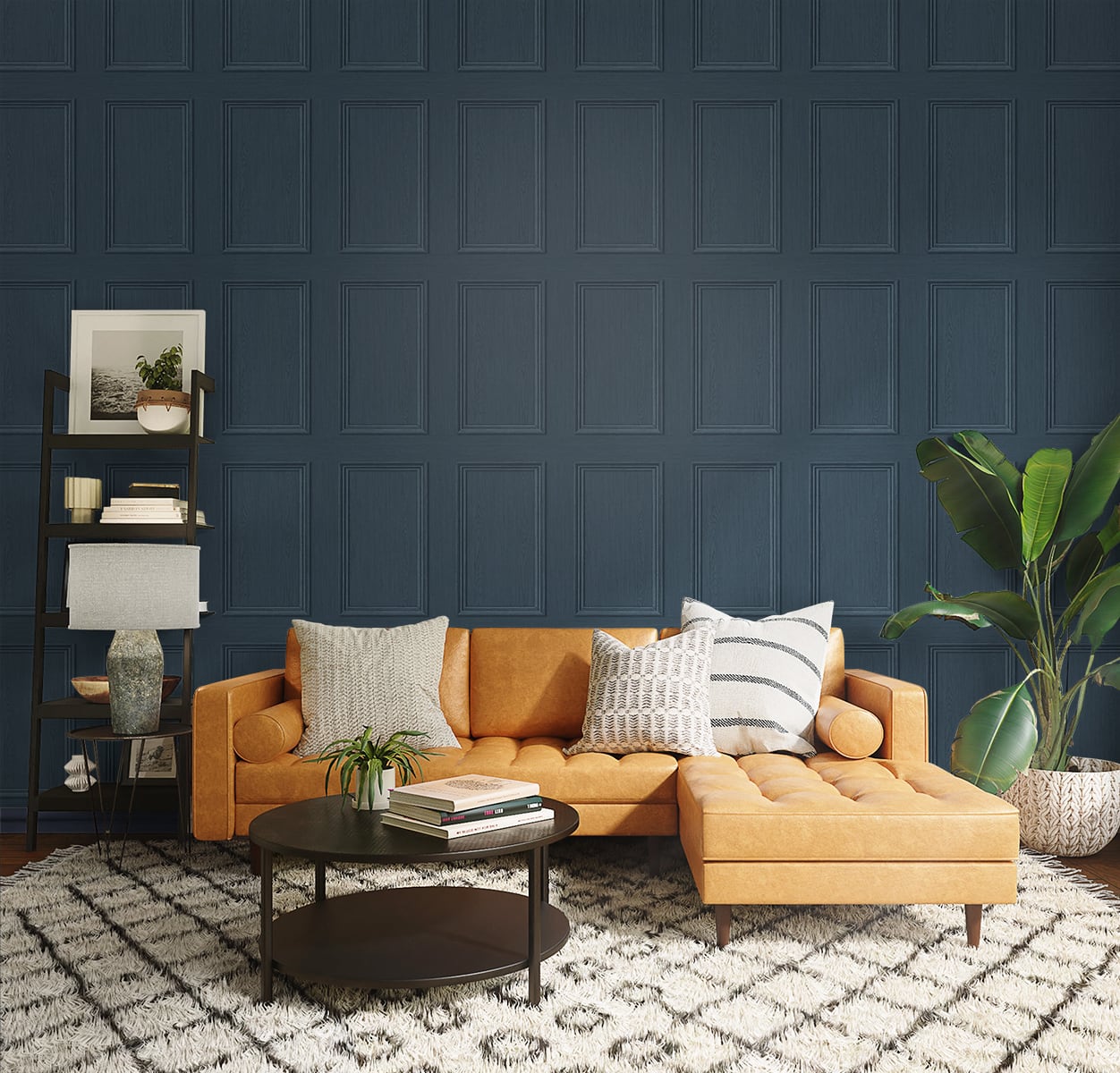 Faux Wood Panel Peel and Stick Removable Wallpaper