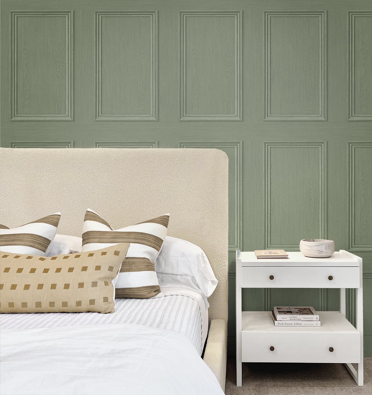 Faux Wood Panel Peel and Stick Removable Wallpaper