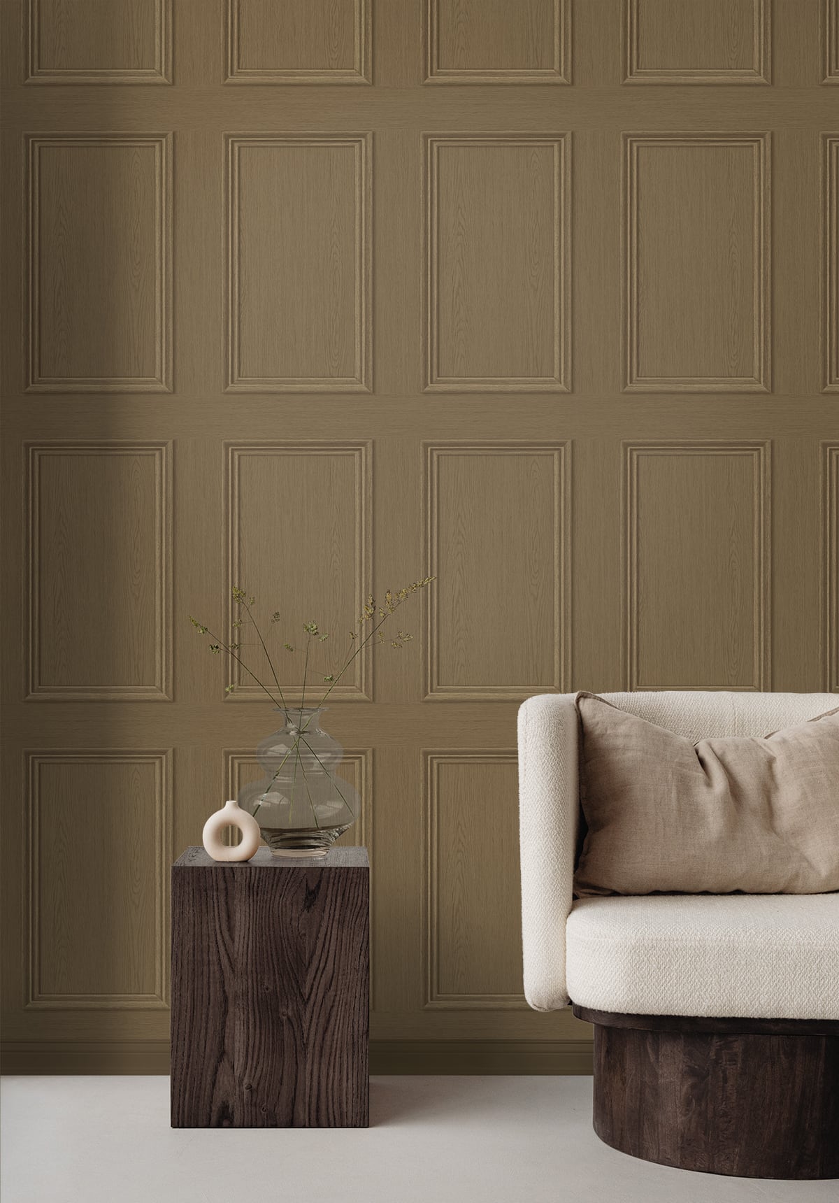 Faux Wood Panel Peel and Stick Removable Wallpaper