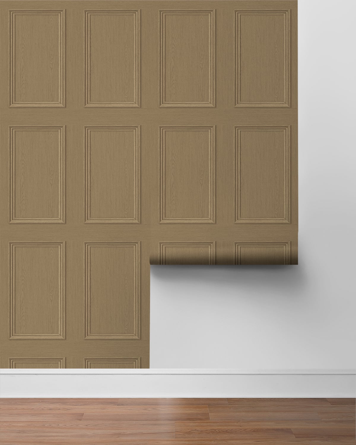 Faux Wood Panel Peel and Stick Removable Wallpaper