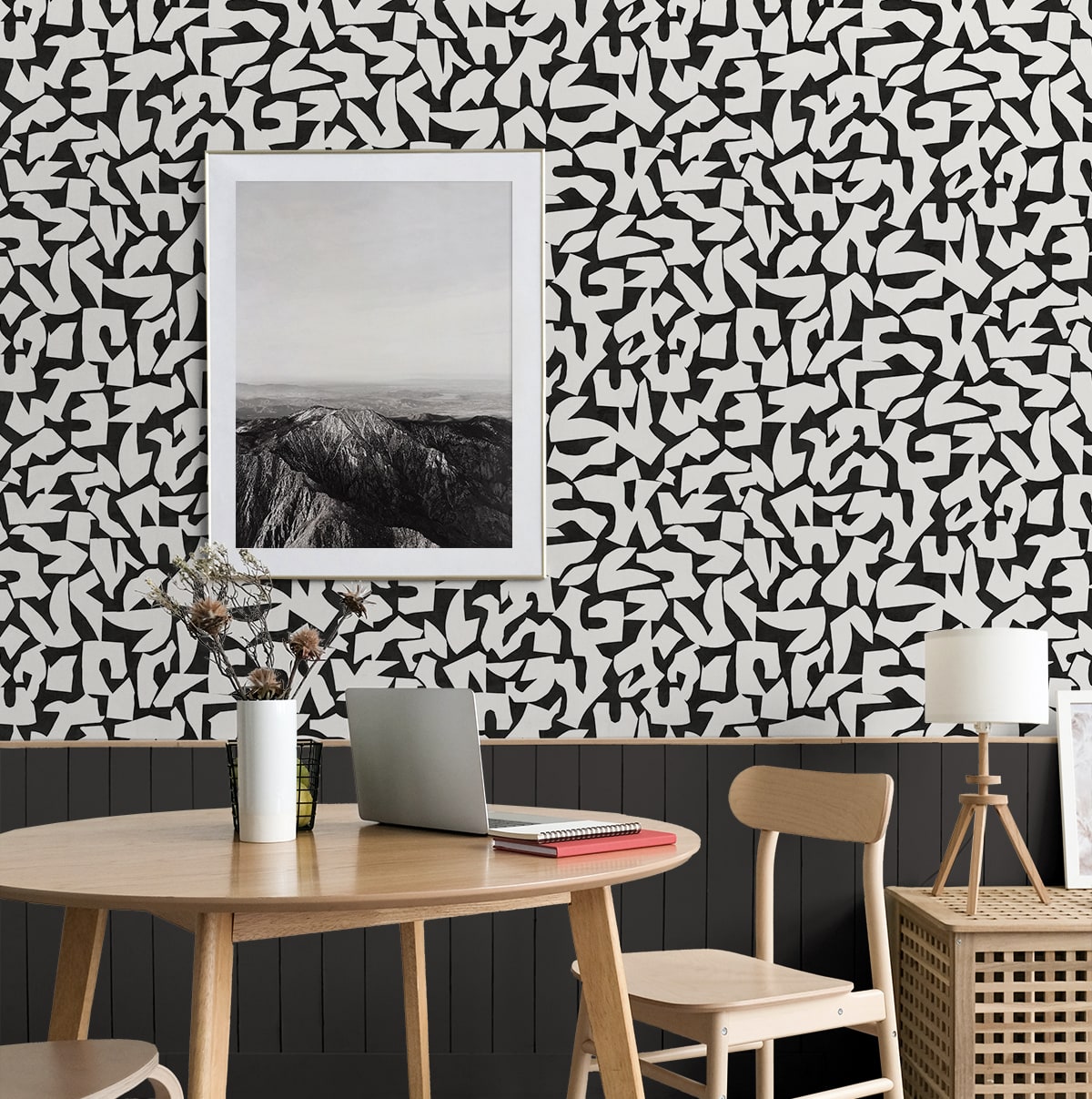 Graphic Geo Contemporary Peel and Stick Removable Wallpaper