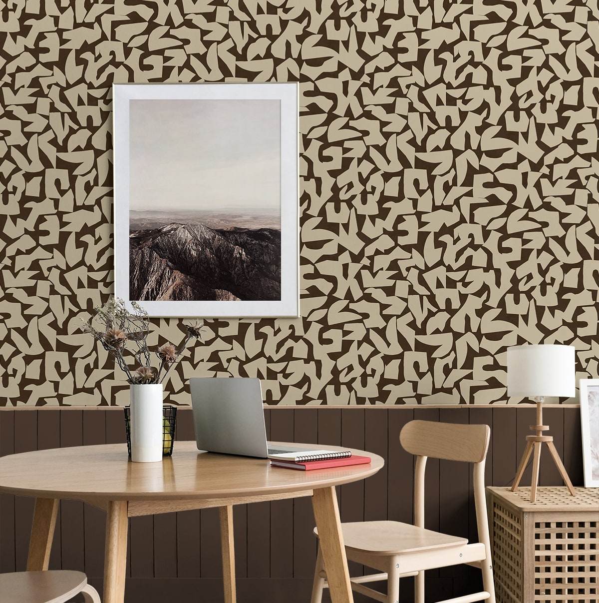 Graphic Geo Contemporary Peel and Stick Removable Wallpaper