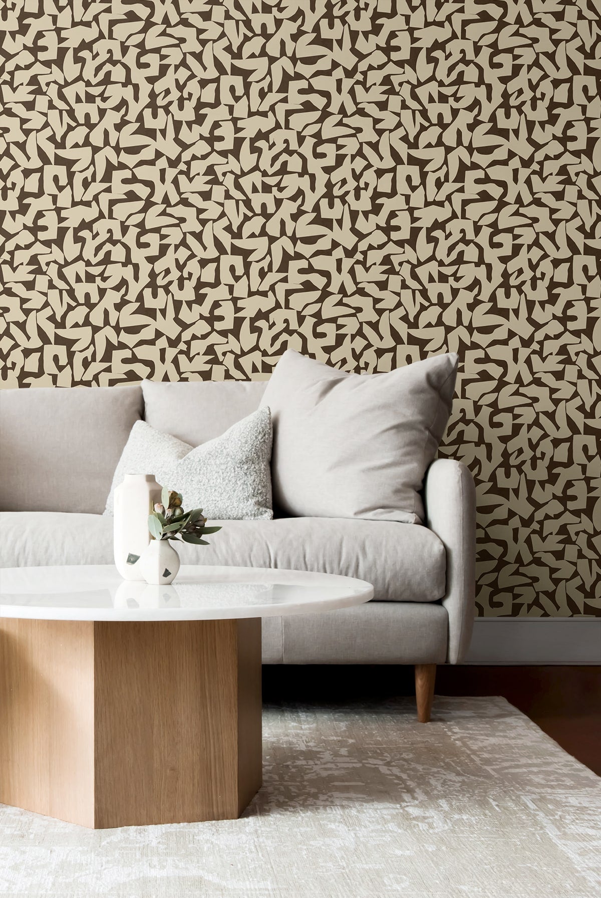Graphic Geo Contemporary Peel and Stick Removable Wallpaper