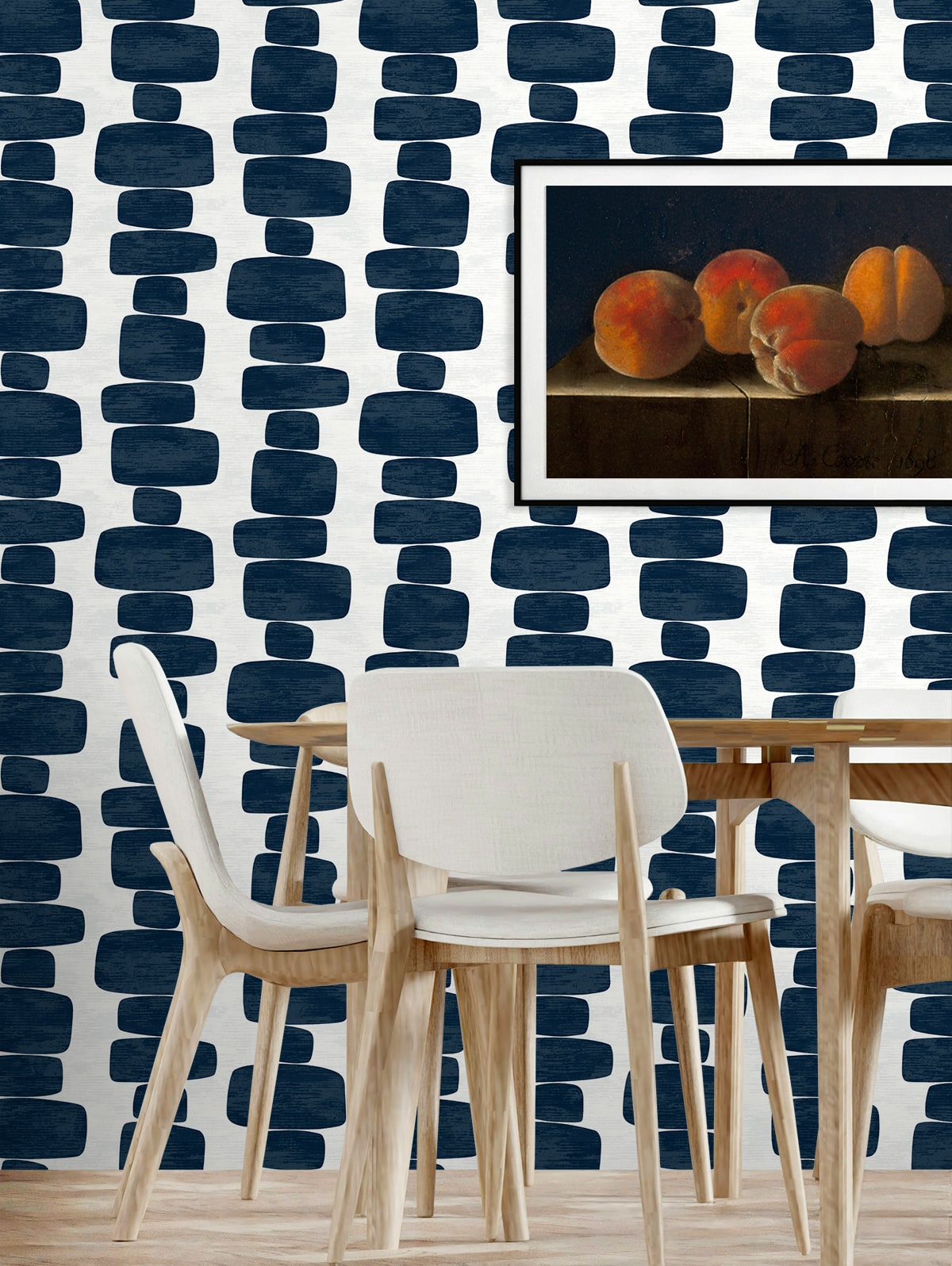 Stripe Block Contemporary Peel and Stick Removable Wallpaper