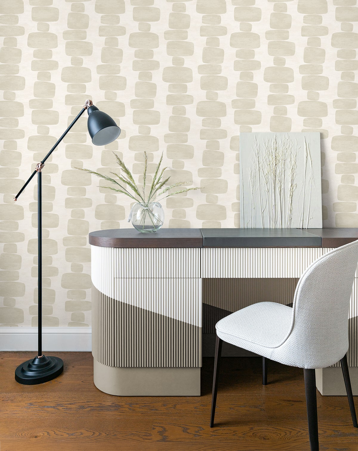 Stripe Block Contemporary Peel and Stick Removable Wallpaper