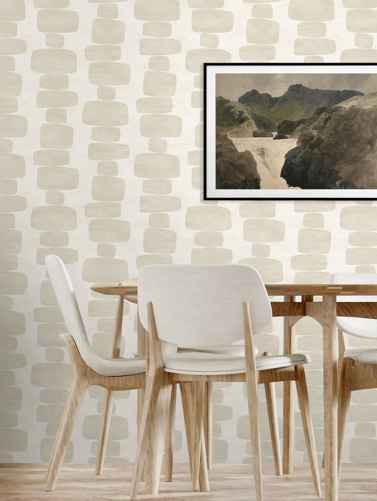 Stripe Block Contemporary Peel and Stick Removable Wallpaper