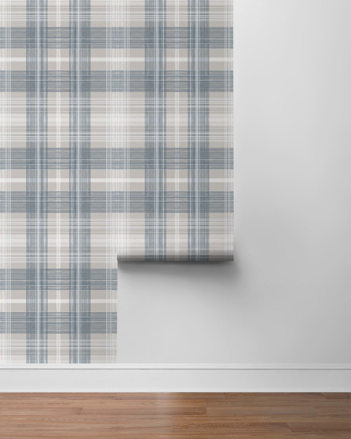 Crossroads Plaid Peel and Stick Removable Wallpaper
