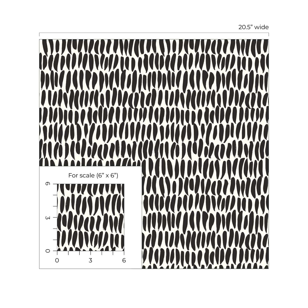 The Simple Life Brushwork Abstract Unpasted Wallpaper