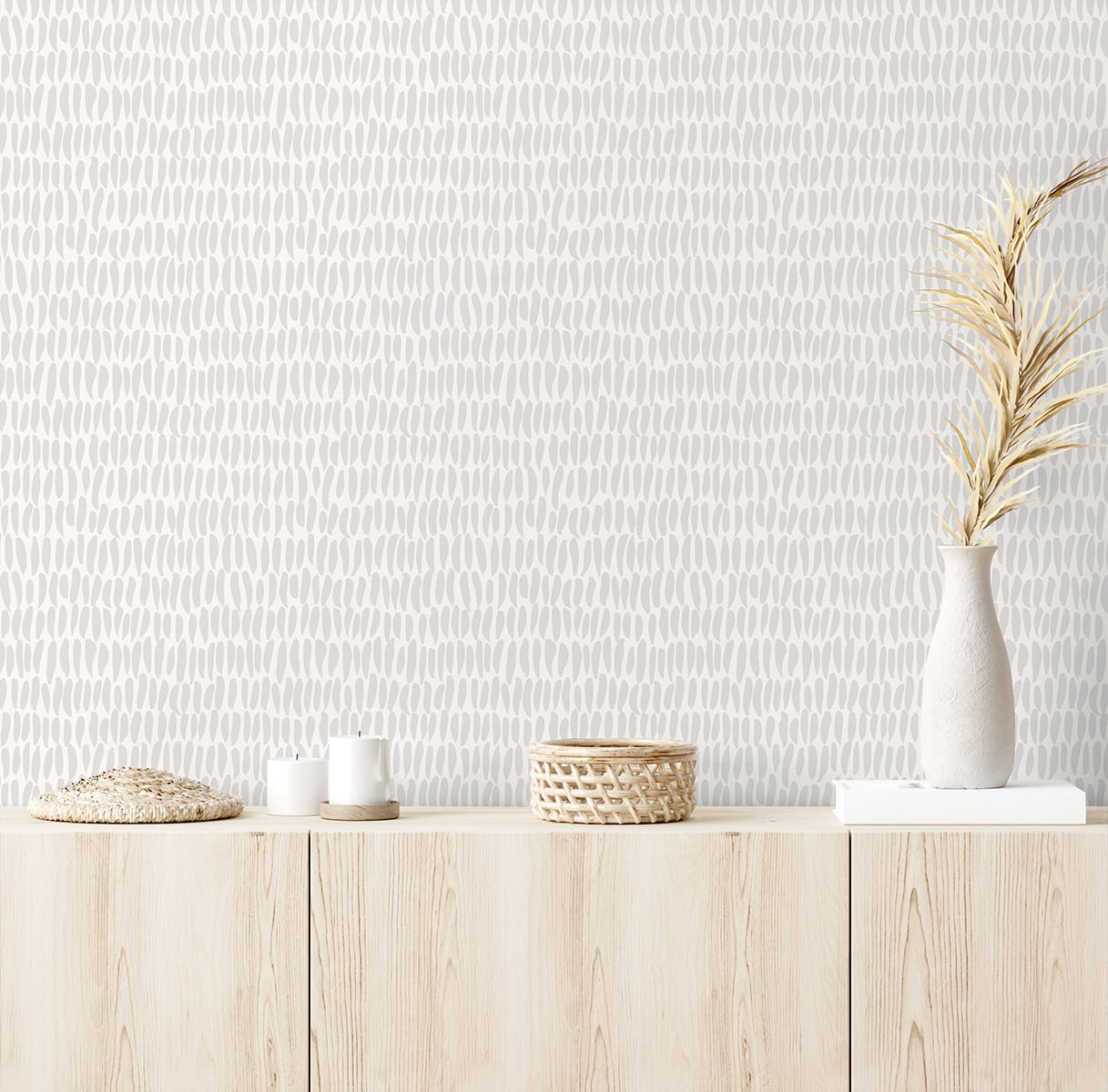 The Simple Life Brushwork Abstract Unpasted Wallpaper