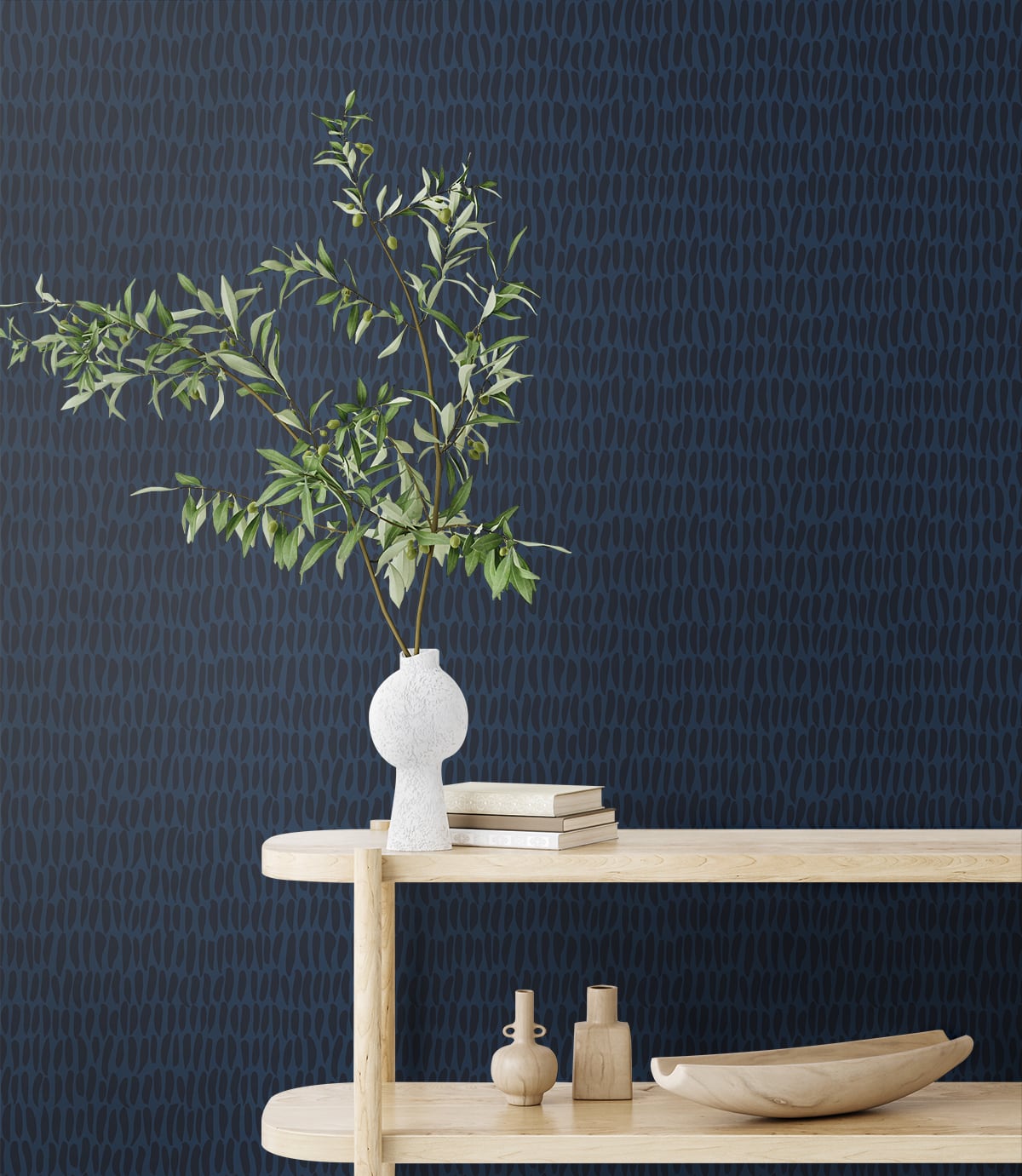 The Simple Life Brushwork Abstract Unpasted Wallpaper