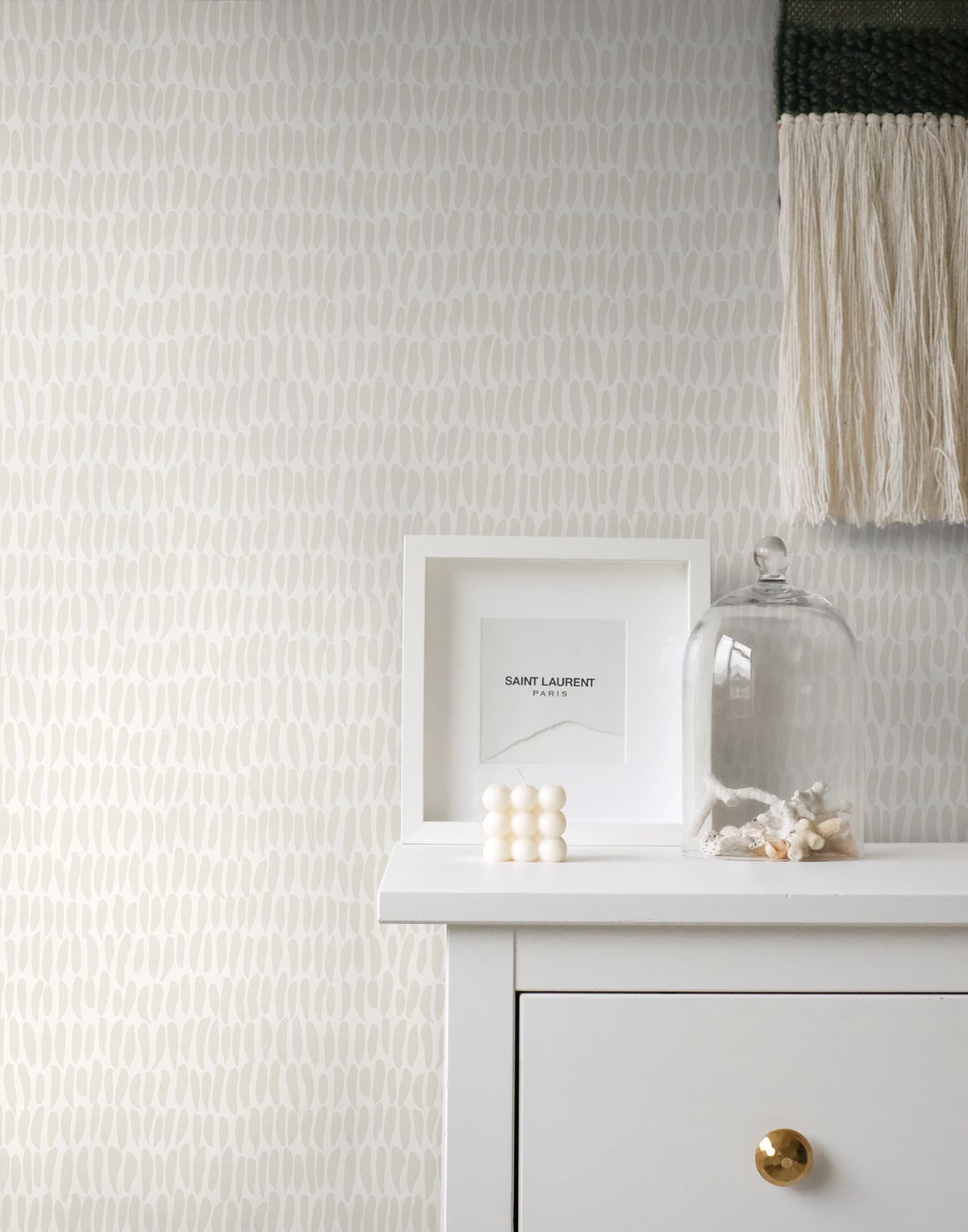 The Simple Life Brushwork Abstract Unpasted Wallpaper