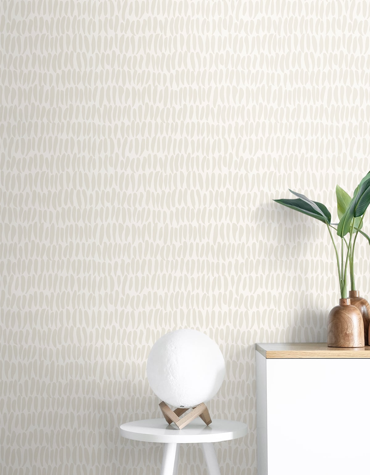 The Simple Life Brushwork Abstract Unpasted Wallpaper