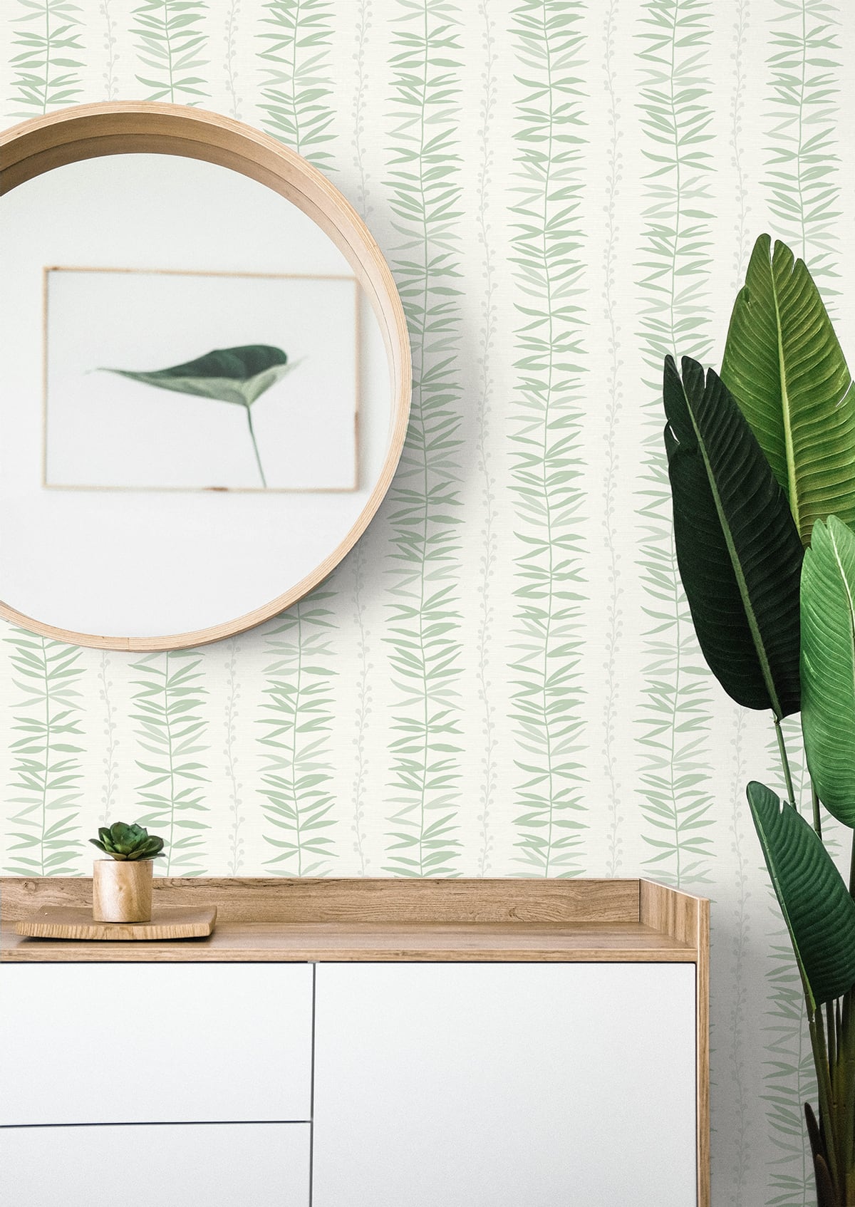 The Simple Life Summer Garland Botanical Unpasted Wallpaper