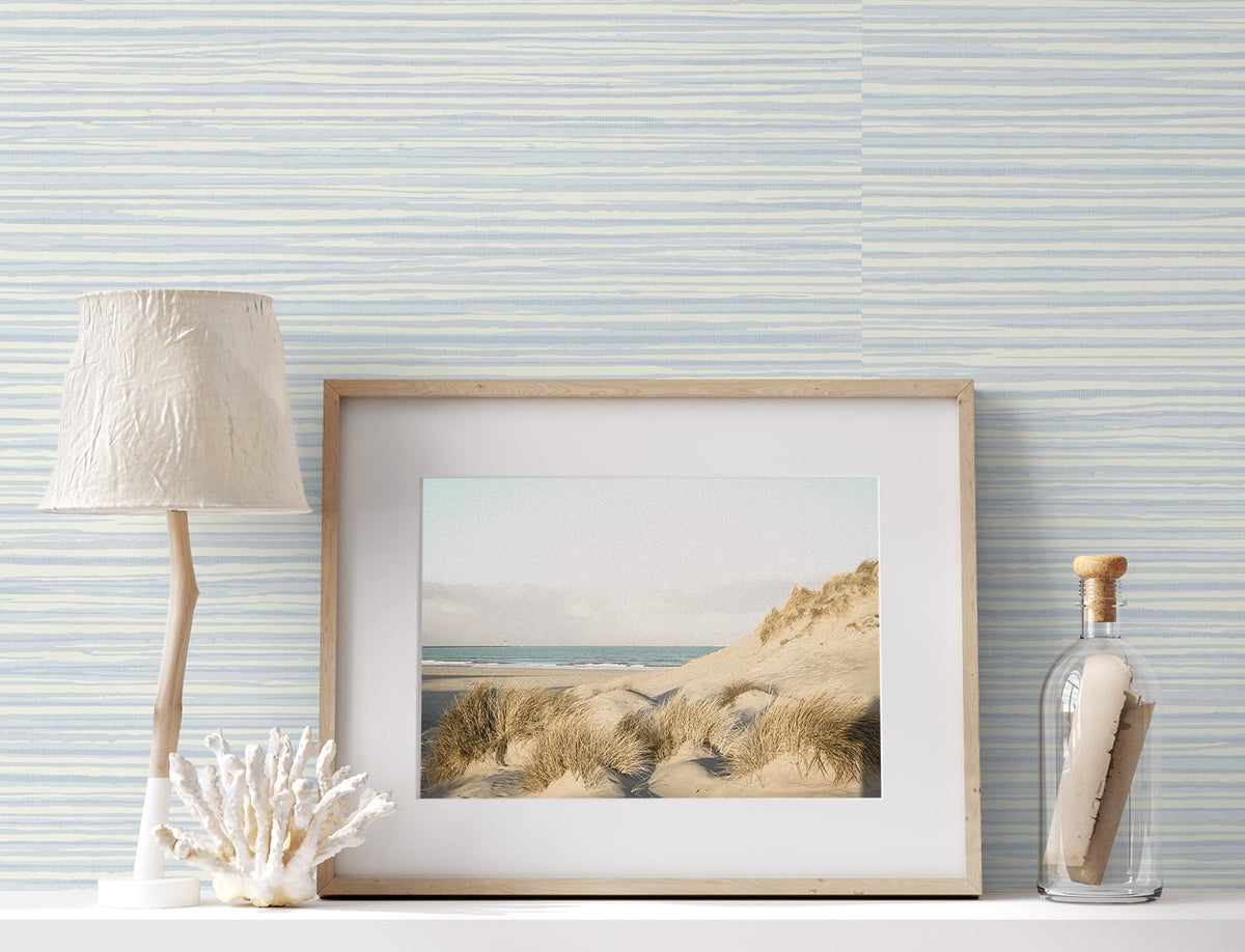 The Simple Life Calm Seas Striped Unpasted Wallpaper
