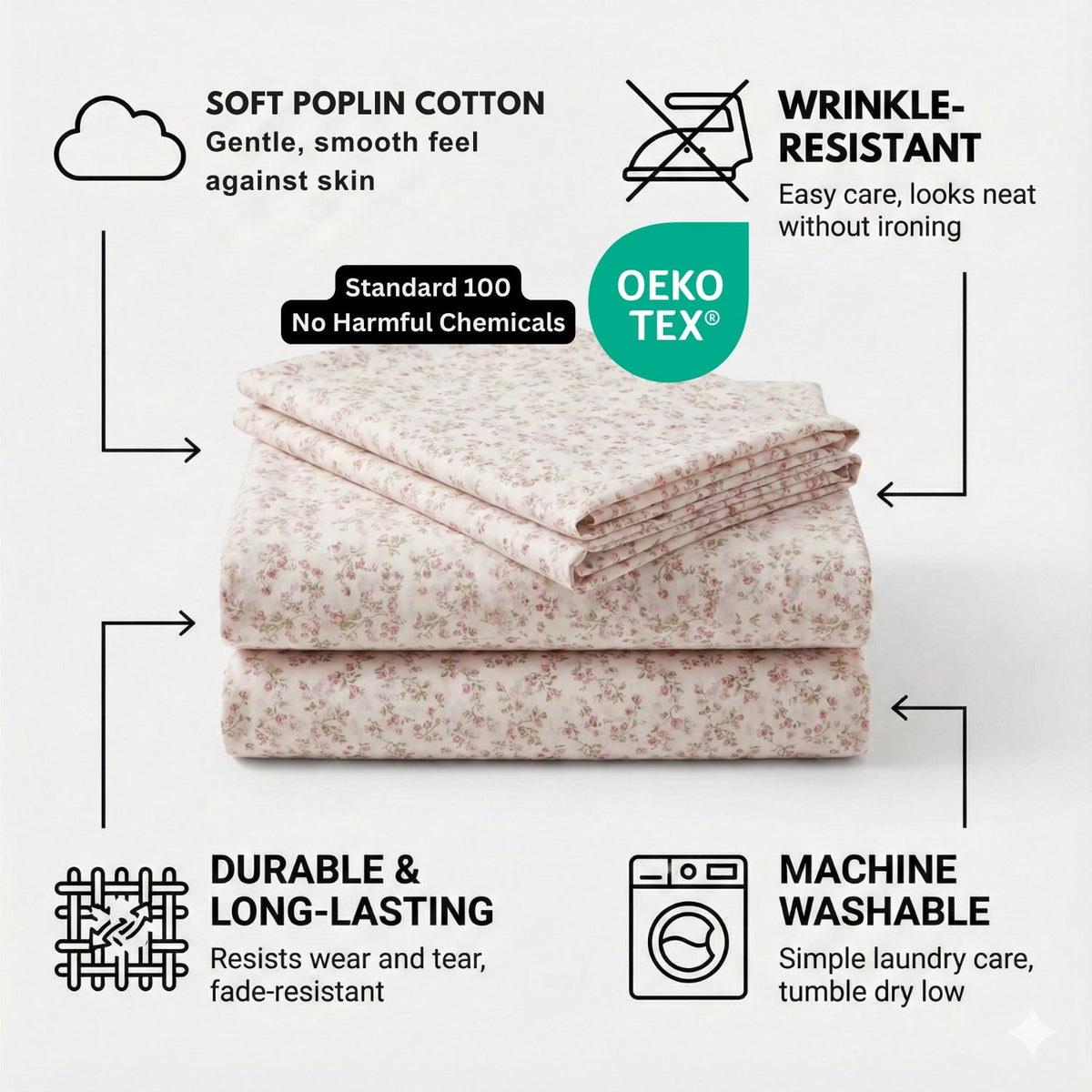 Coquette Sheet Set - 100% Cotton