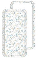 Finn + Emma burp cloth | bunnies