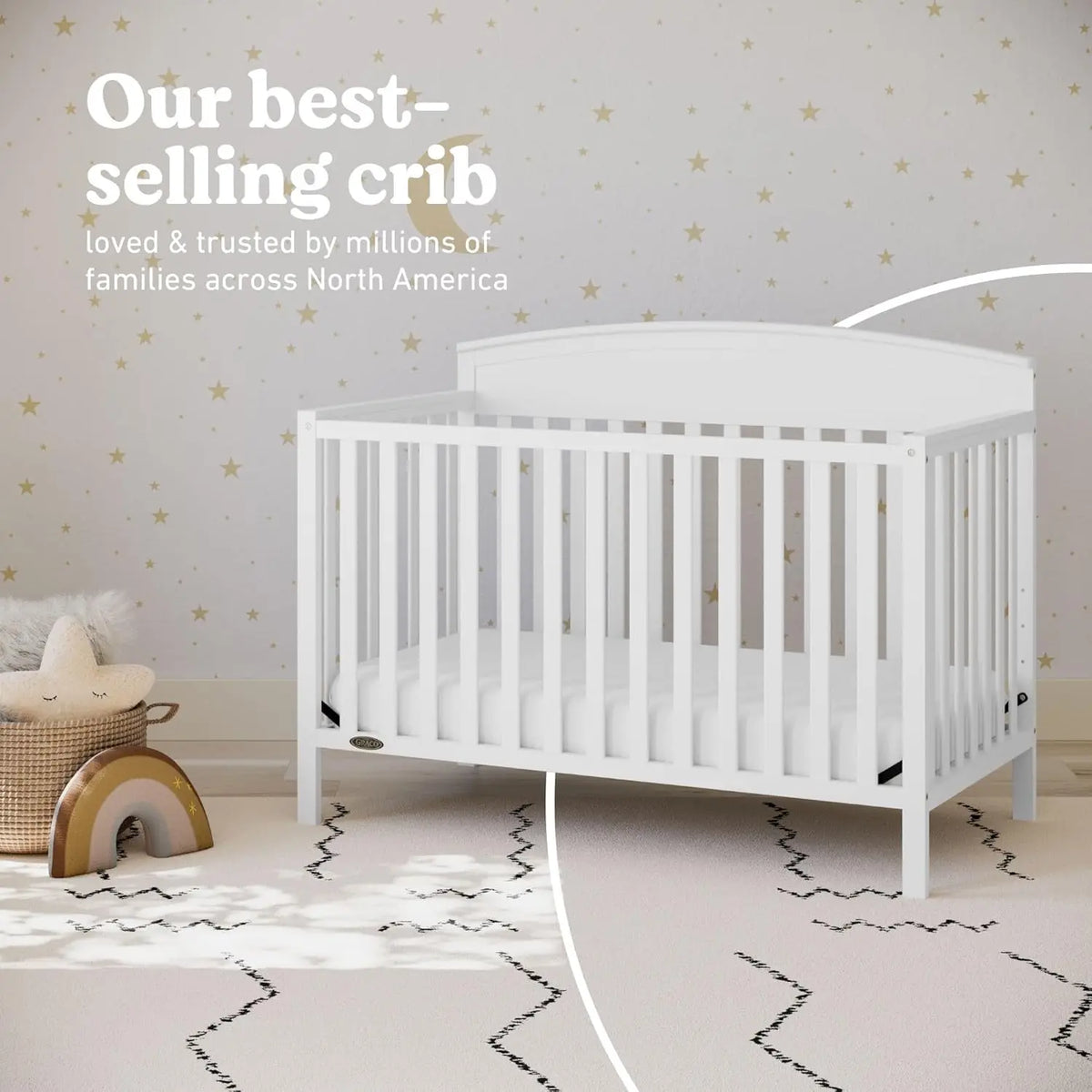Sunflower Fields 5-in-1 Convertible Crib