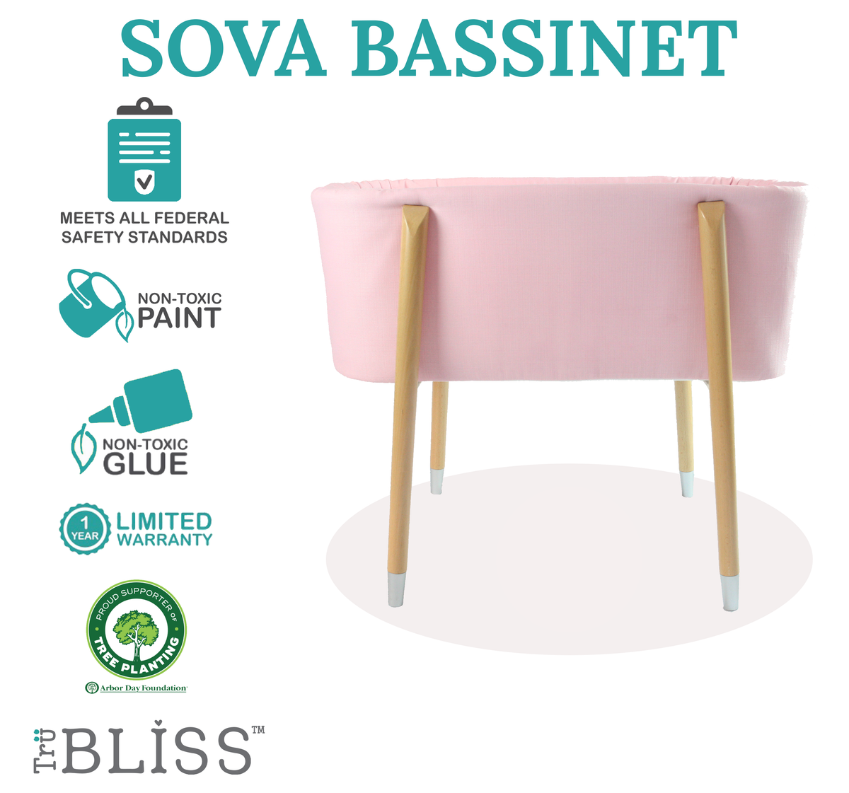 TruBliss® SOVA Bassinet - Newborn to 5 months