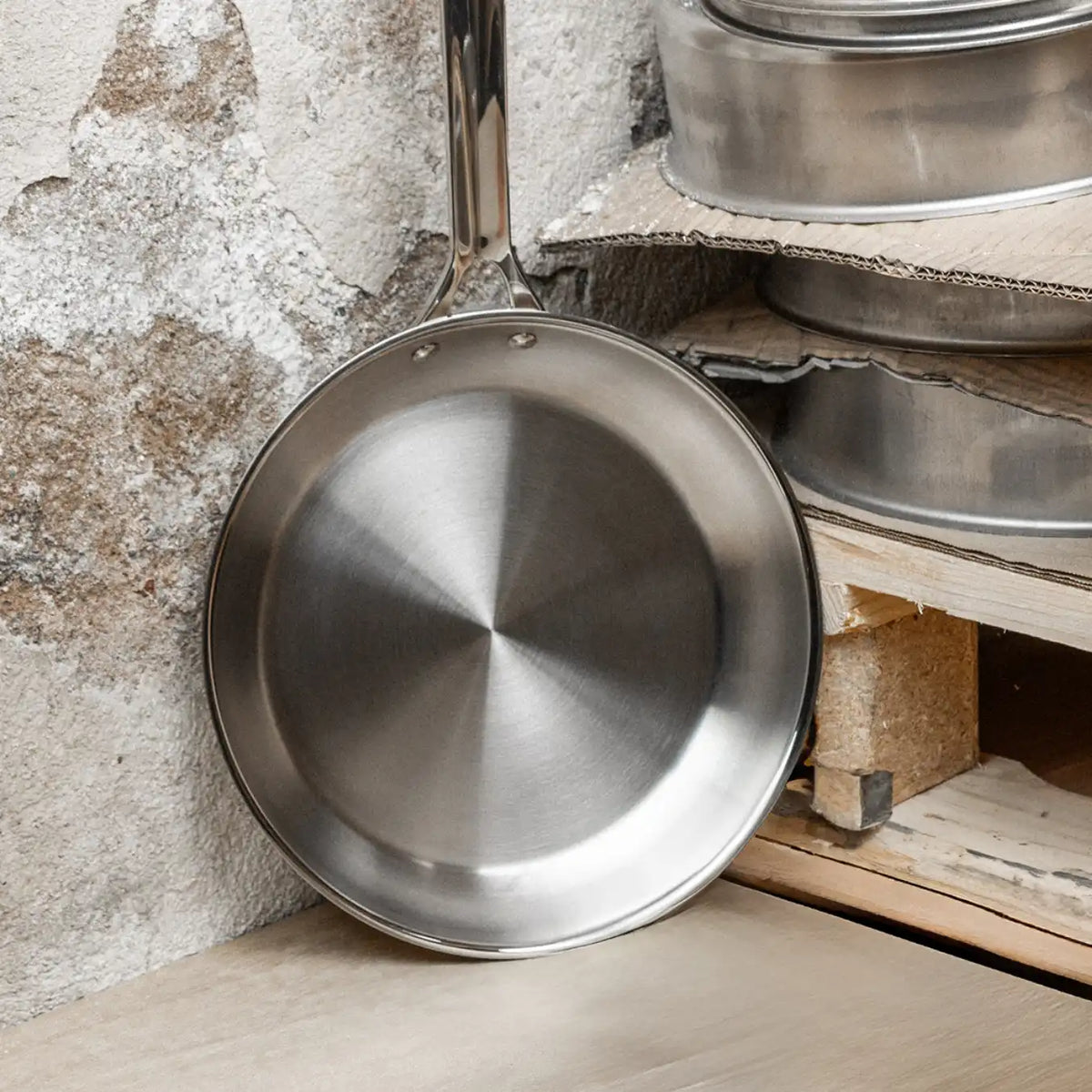Cristel Stainless steel Frying pan
