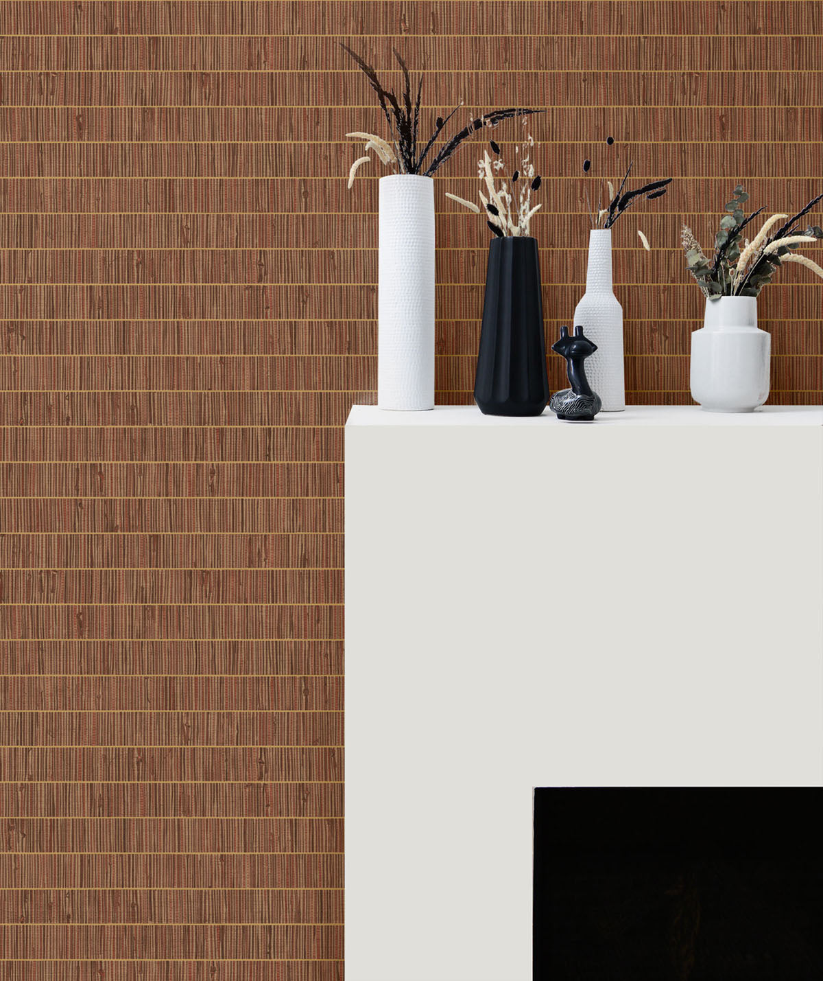 More Textures Blue Grass Band Shimmer Embossed Vinyl Unpasted Wallpaper
