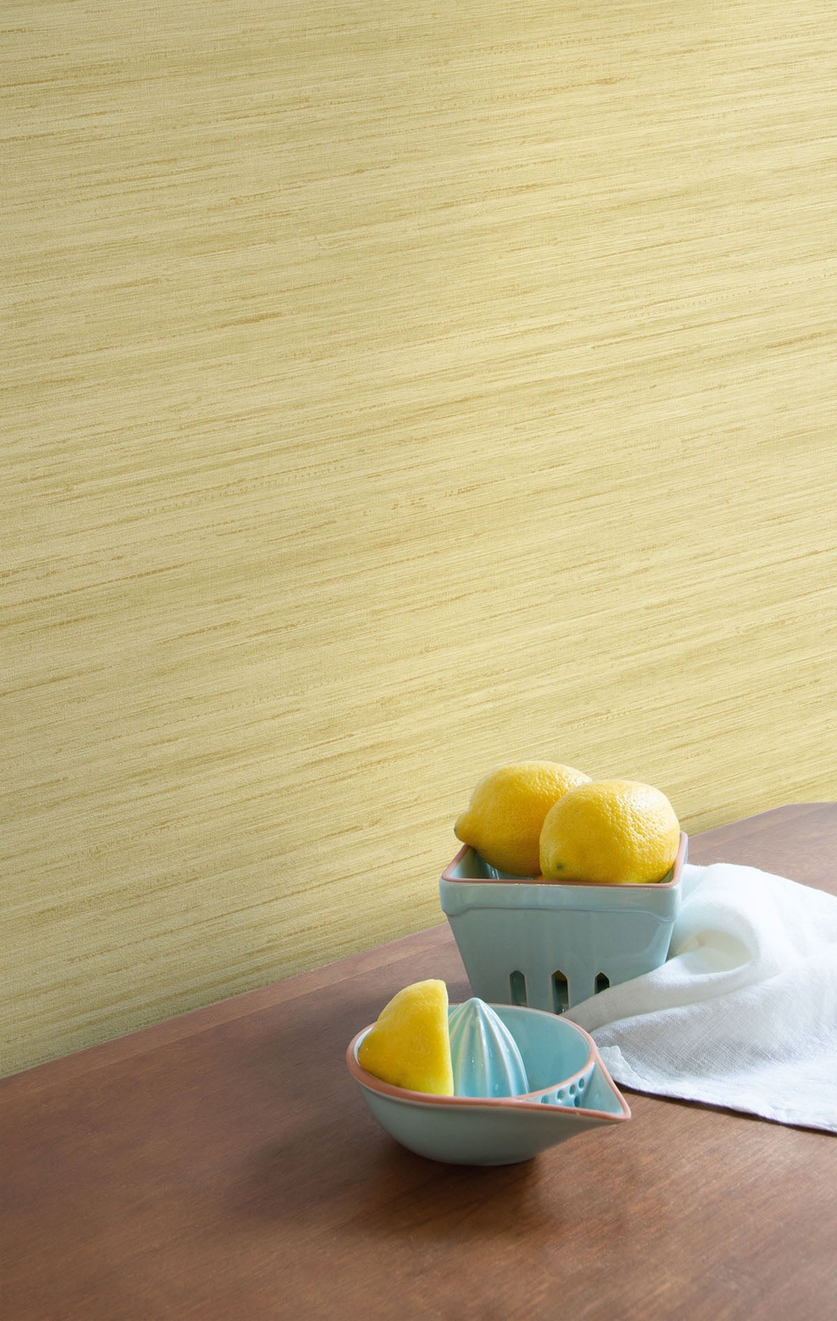 More Textures Sunrise Shantung Silk Embossed Vinyl Unpasted Wallpaper