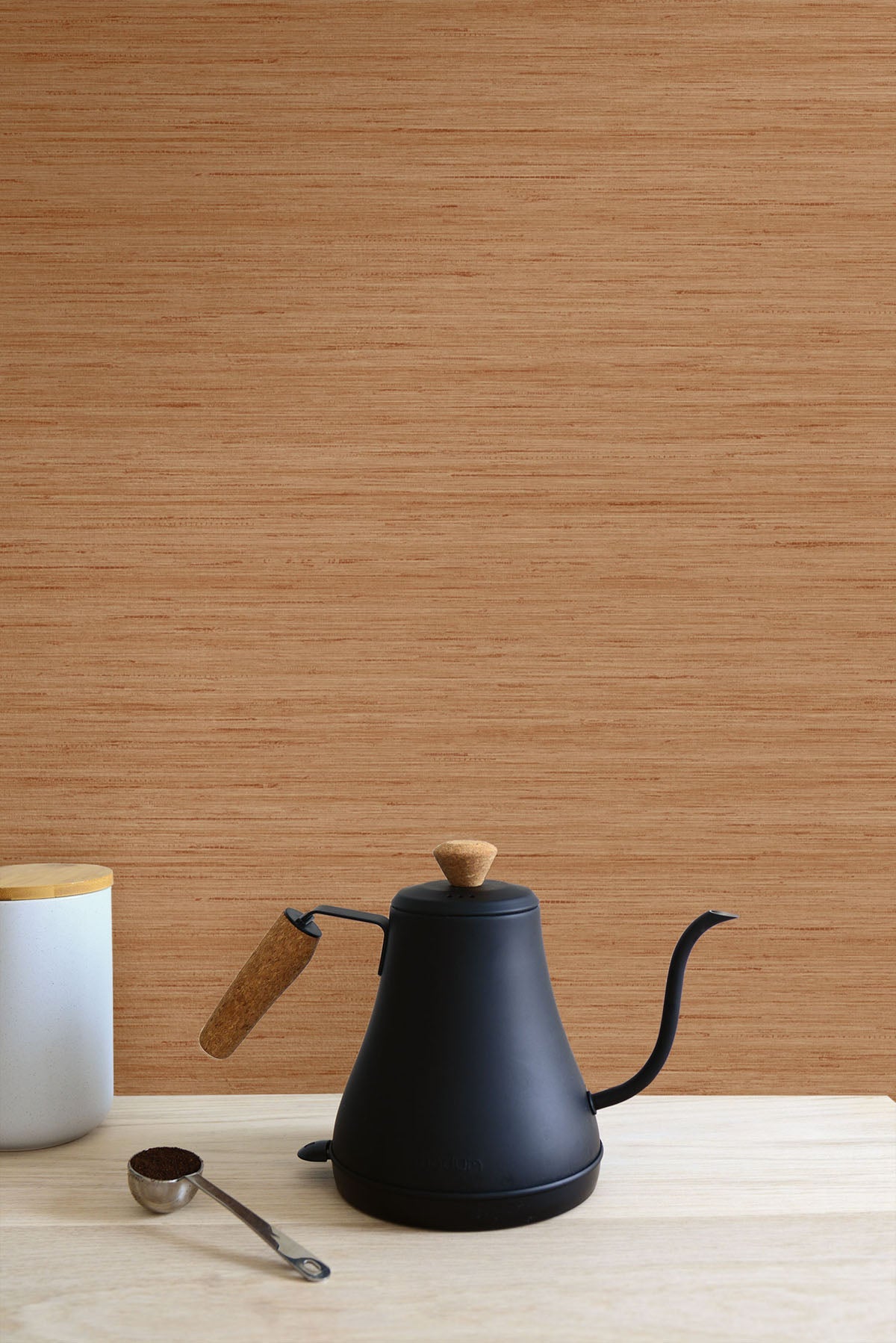 More Textures Sunrise Shantung Silk Embossed Vinyl Unpasted Wallpaper