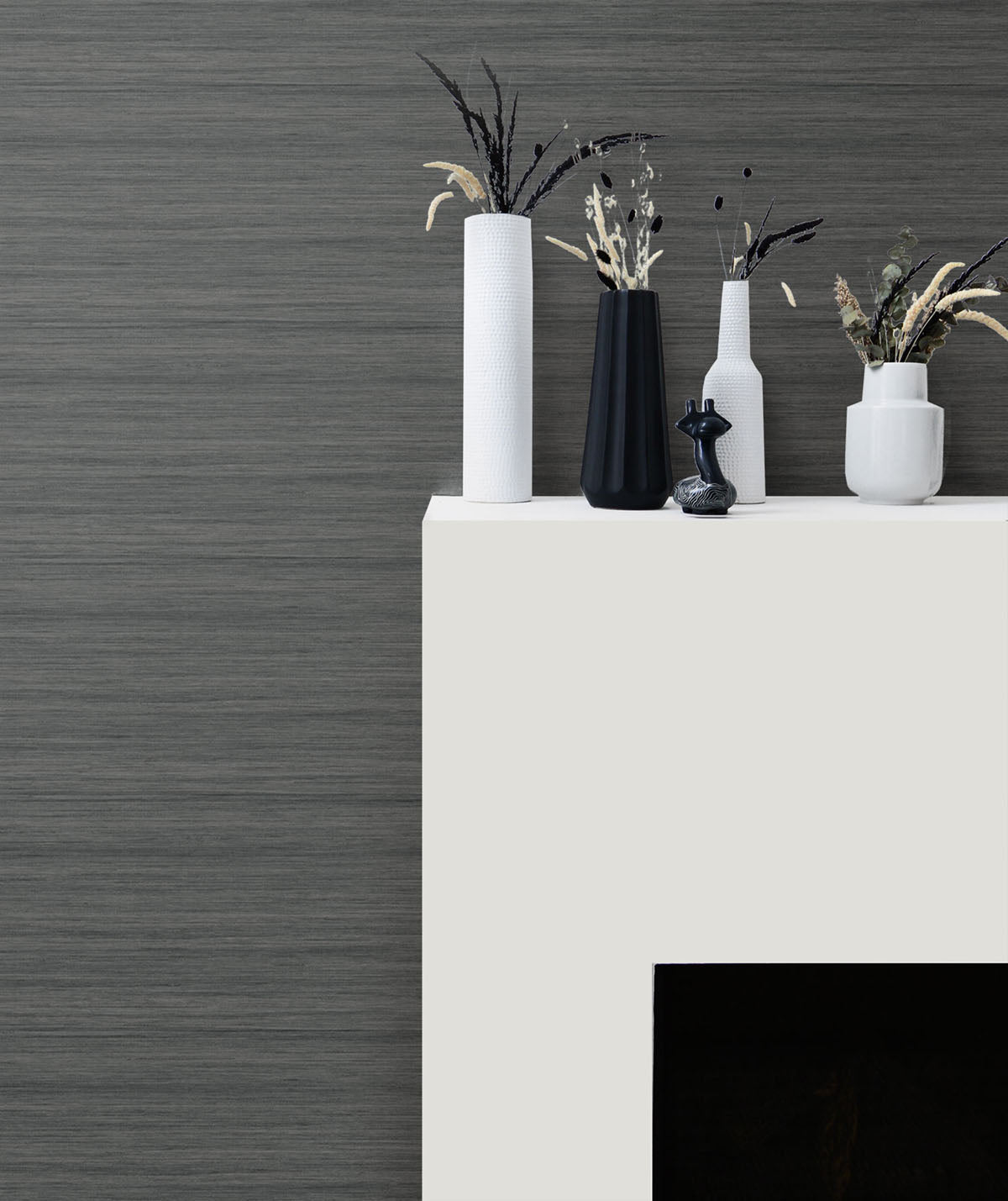 More Textures Neutral Shantung Silk Embossed Vinyl Unpasted Wallpaper