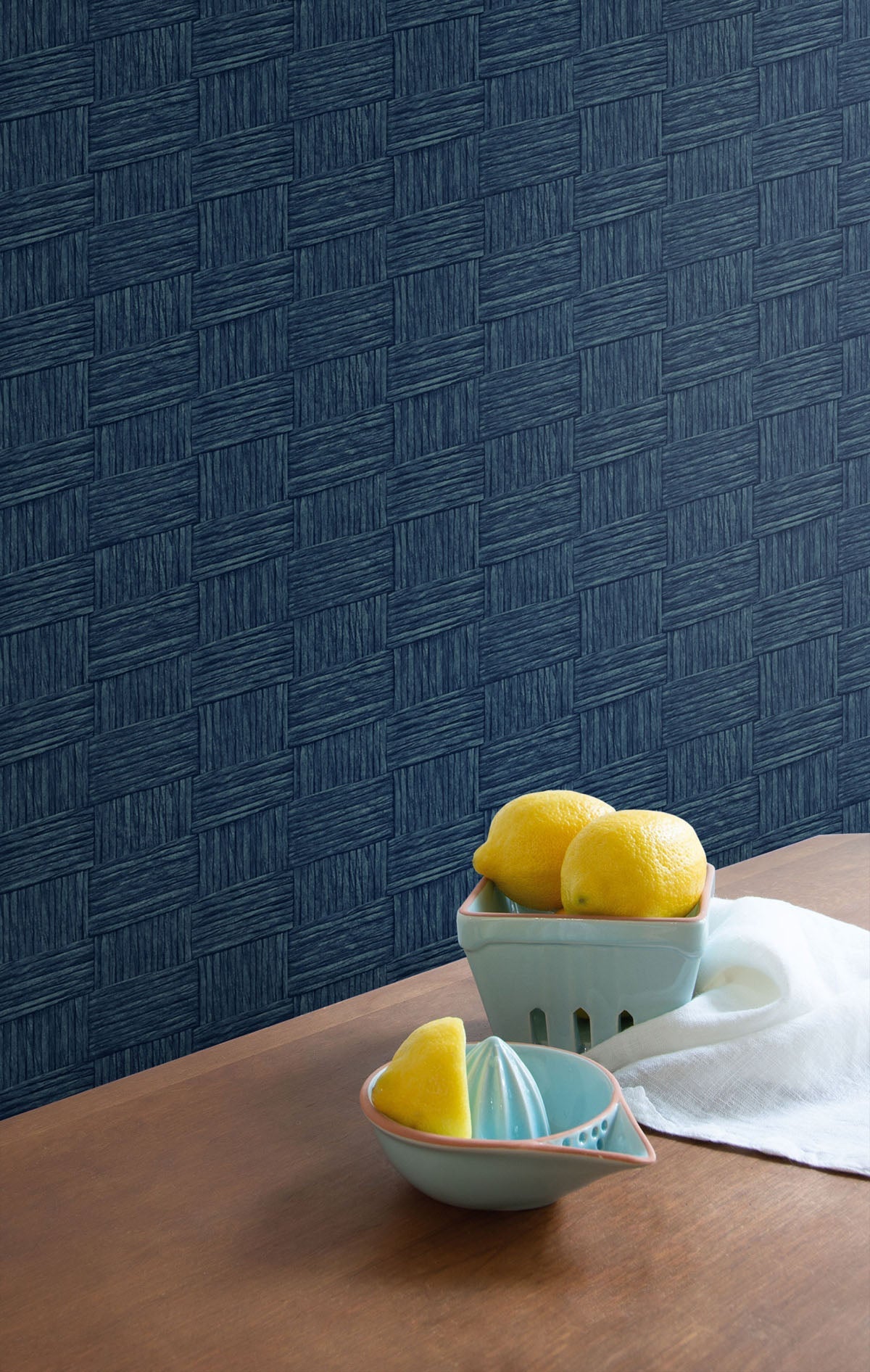 More Textures Seagrass Weave Embossed Vinyl Unpasted Wallpaper