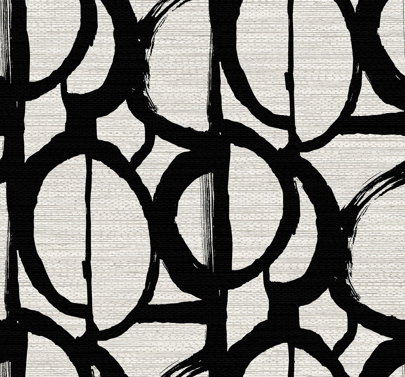 Fibers and Threads Pendelton Abstract Nonwoven Unpasted Wallpaper