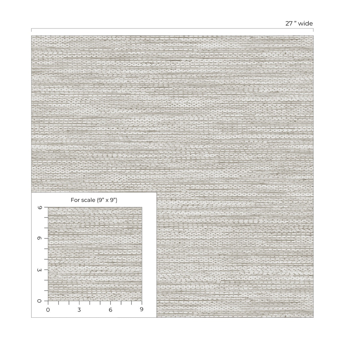Fibers and Threads Hollinwood Faux Weave Nonwoven Unpasted Wallpaper