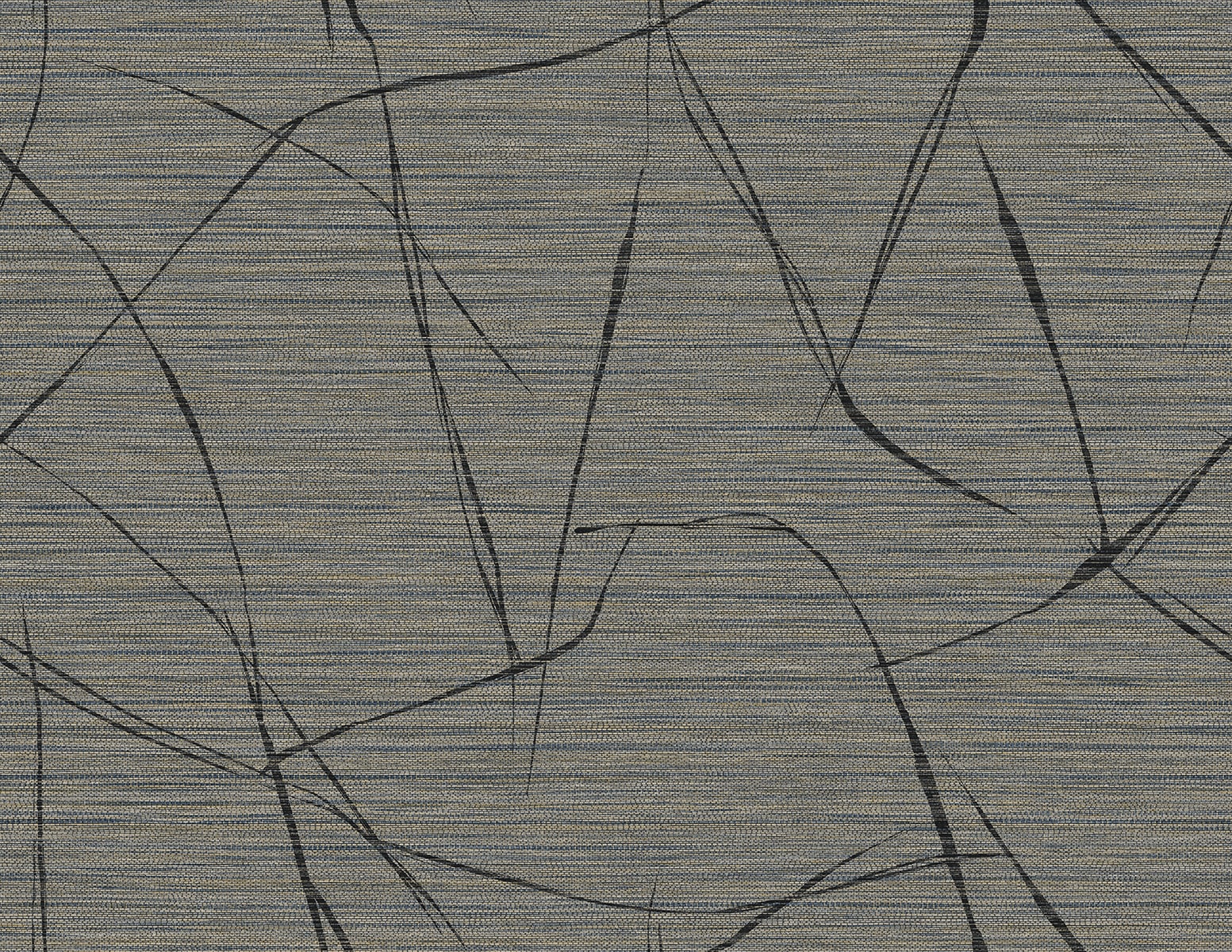 Fibers and Threads Davenport Sketch Abstract Embossed Vinyl Unpasted Wallpaper