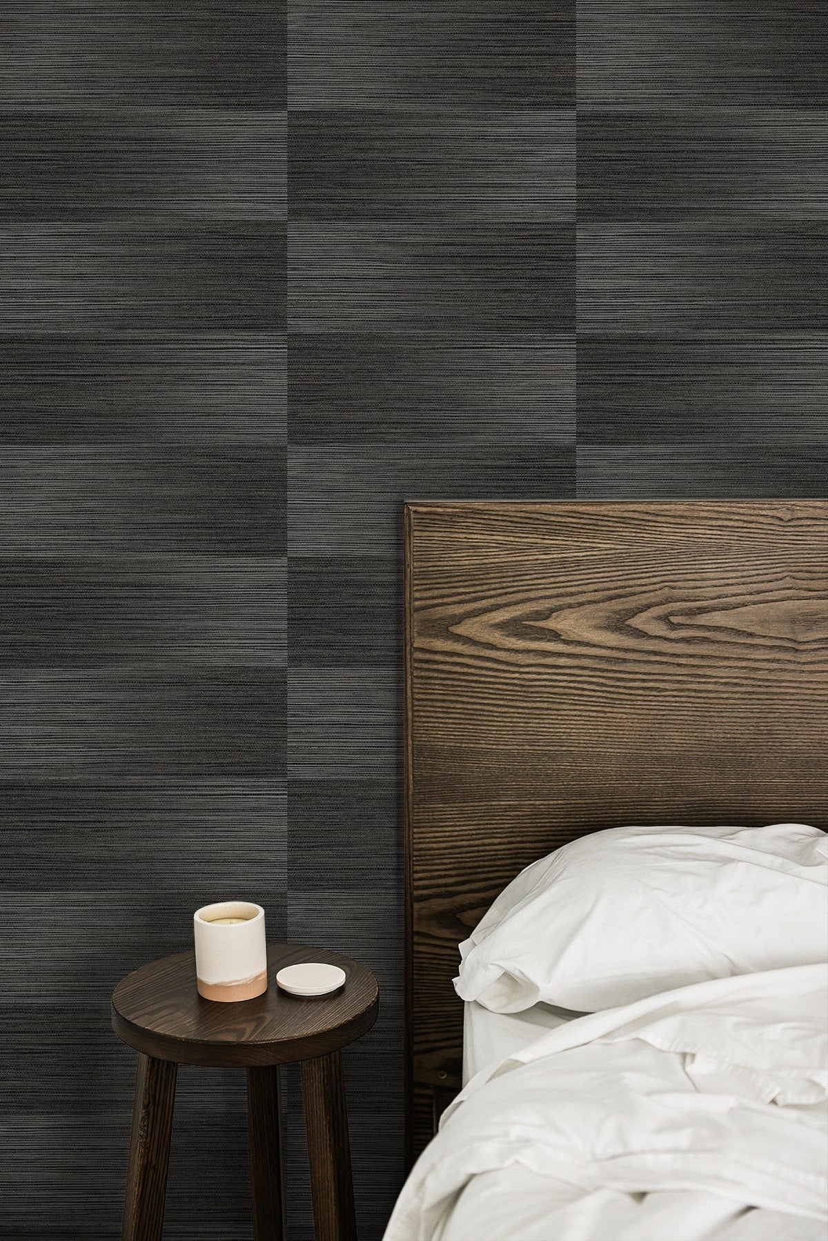 Fibers and Threads Moston Striped Embossed Vinyl Unpasted Wallpaper