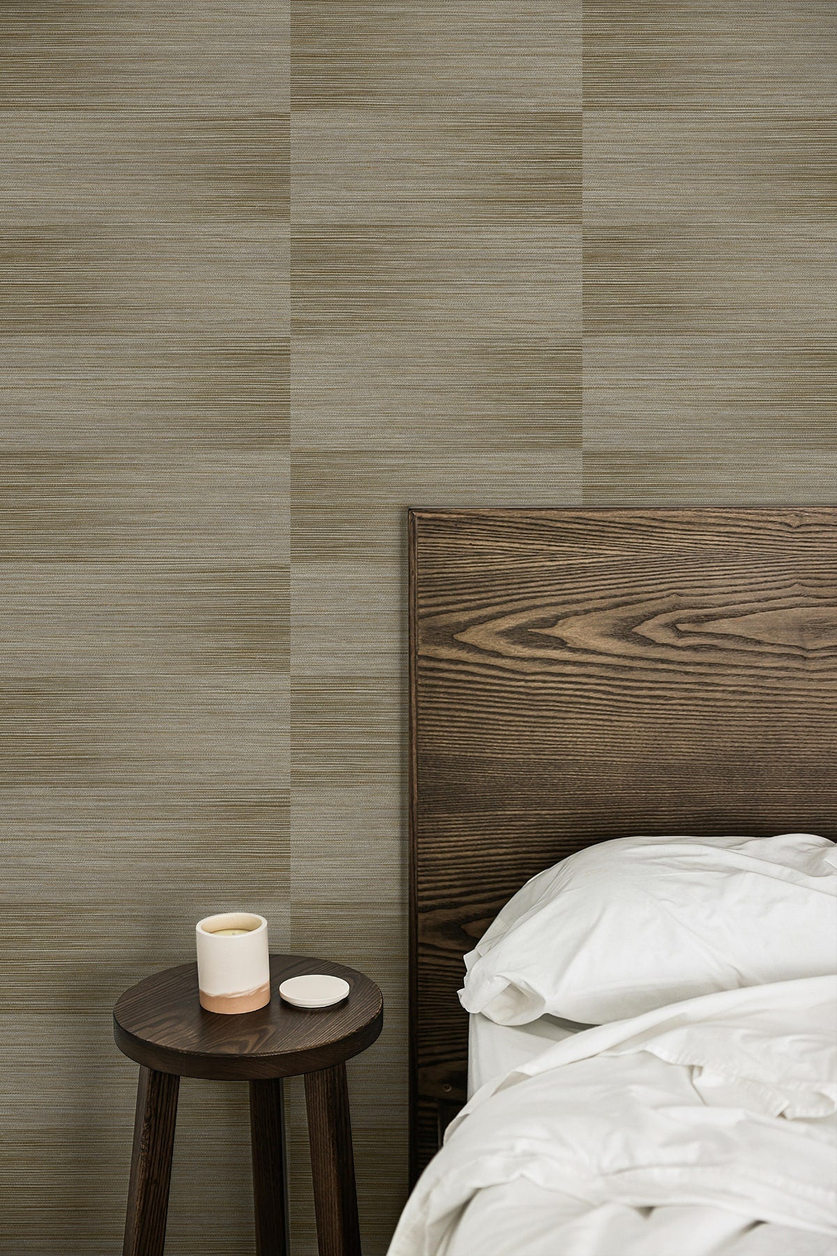 Fibers and Threads Moston Striped Embossed Vinyl Unpasted Wallpaper