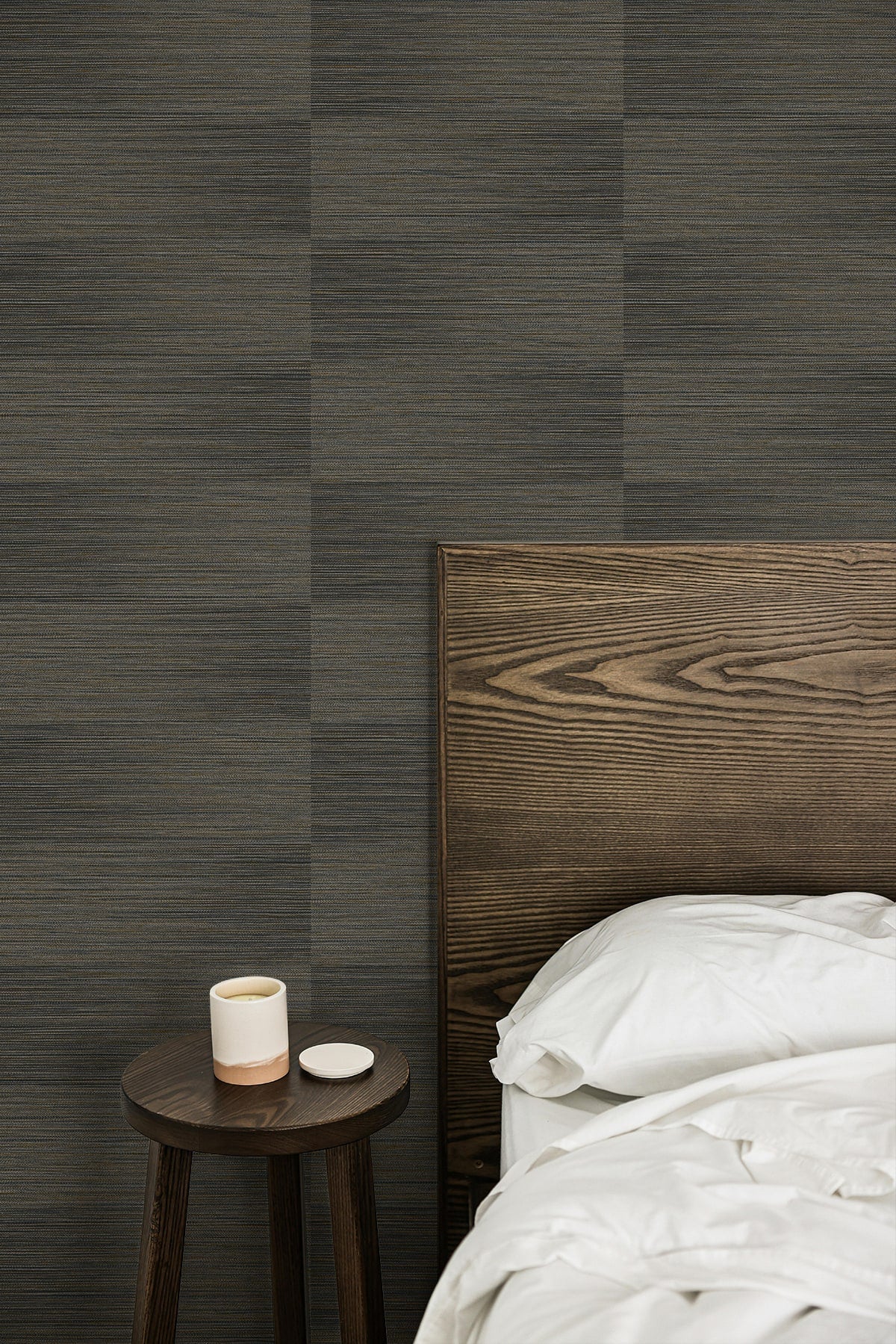 Fibers and Threads Moston Striped Embossed Vinyl Unpasted Wallpaper