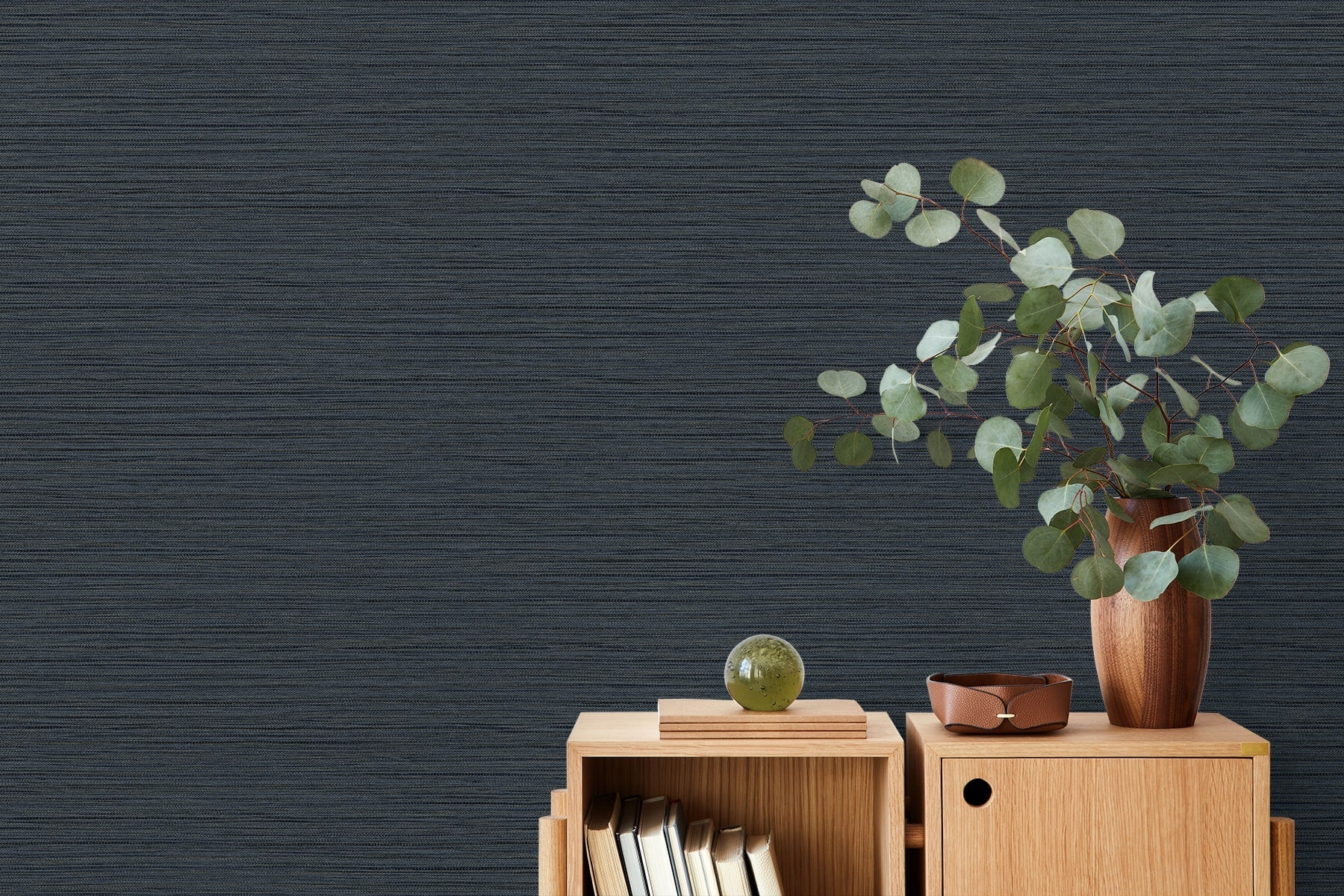 Fibers and Threads Newton Faux Sisal Embossed Vinyl Unpasted Wallpaper