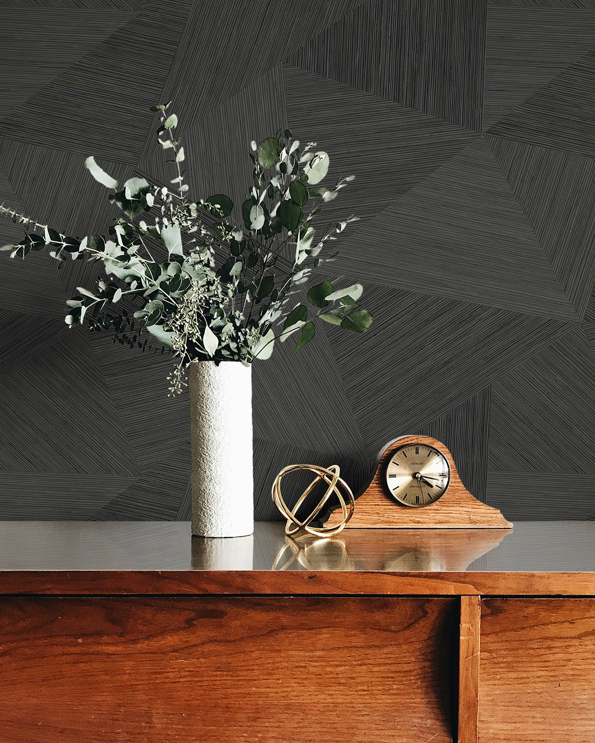 Fibers and Threads Middleton Geometric Embossed Vinyl Unpasted Wallpaper