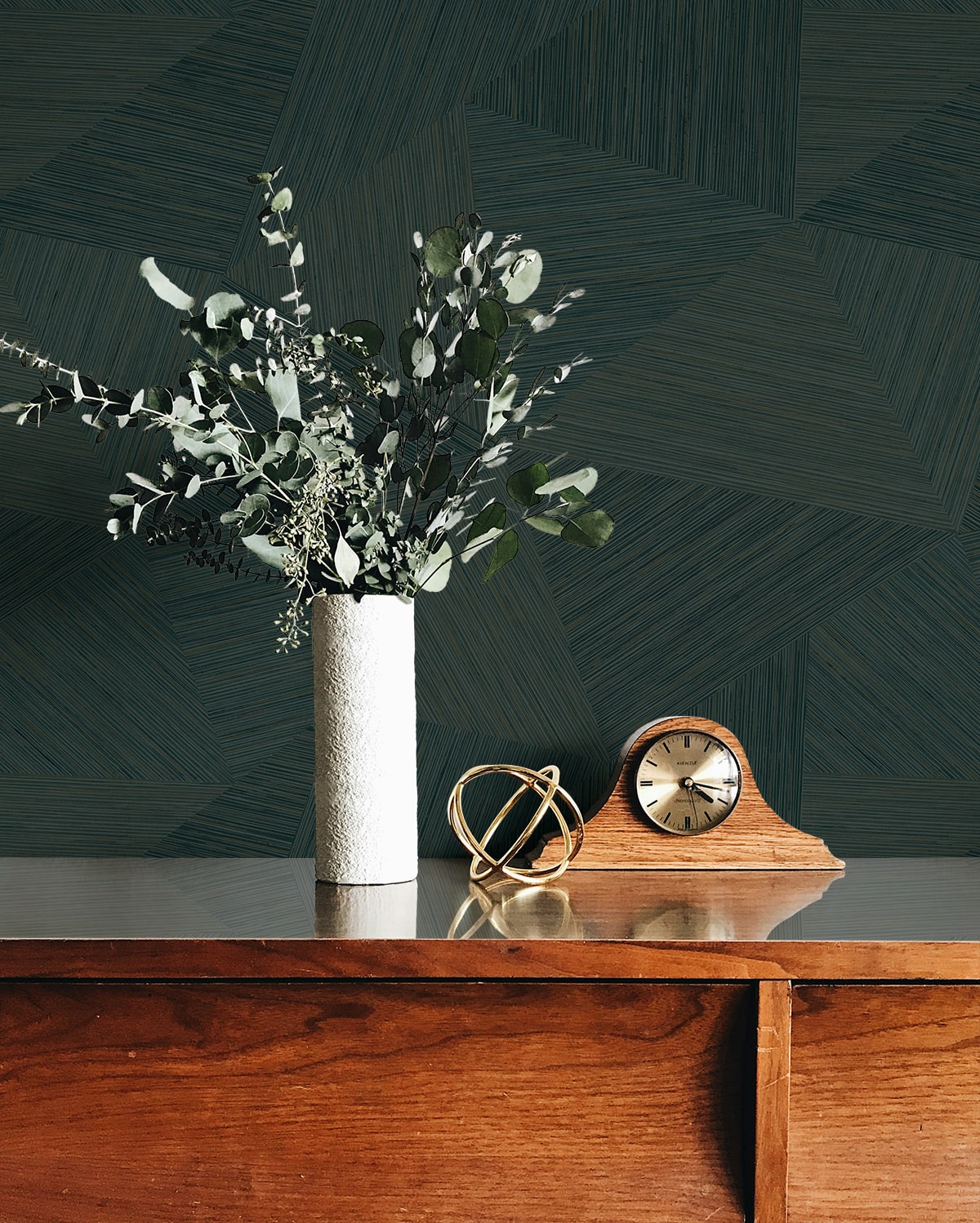 Fibers and Threads Middleton Geometric Embossed Vinyl Unpasted Wallpaper